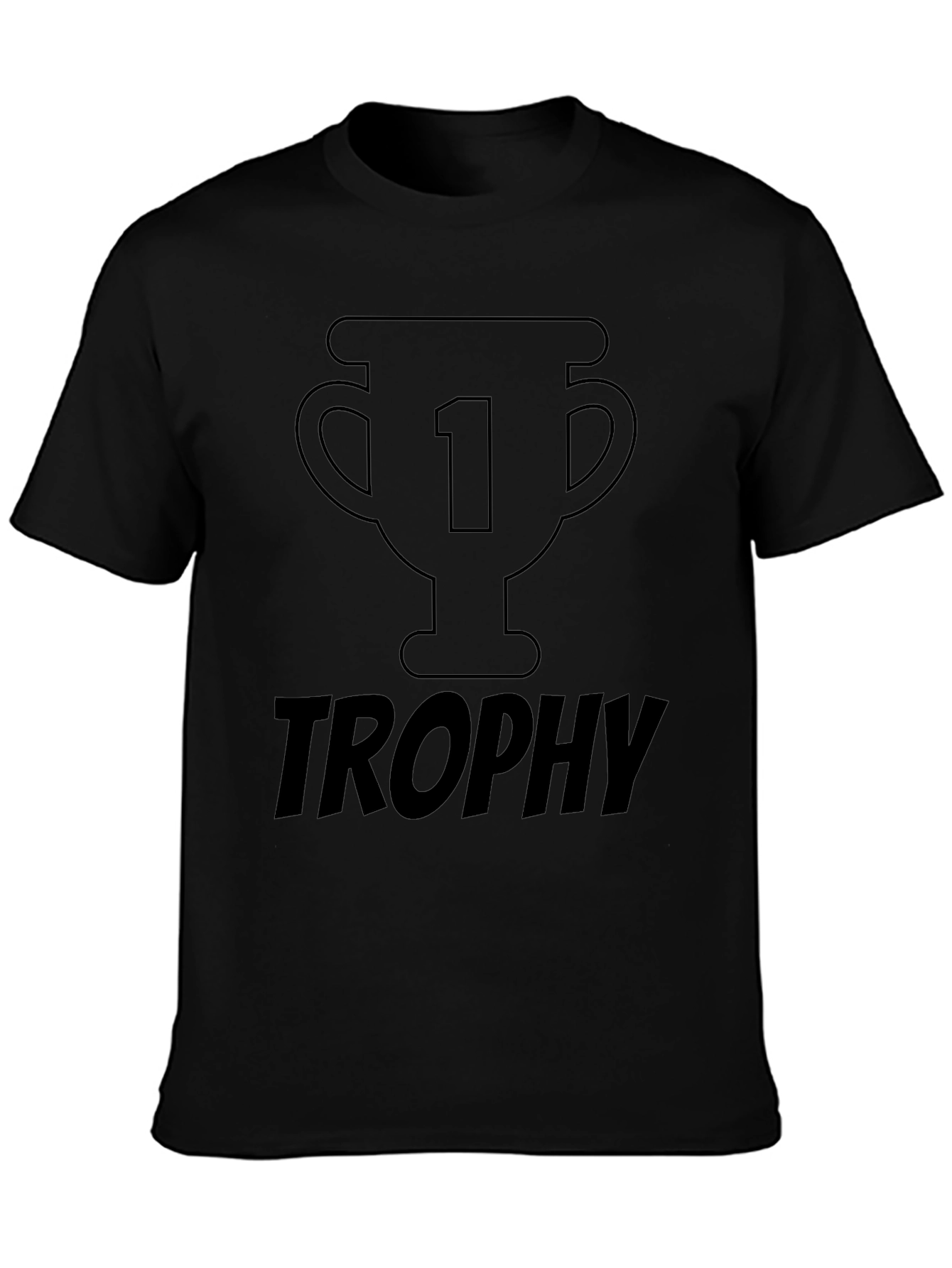 Trophy Number One Black T-Shirt