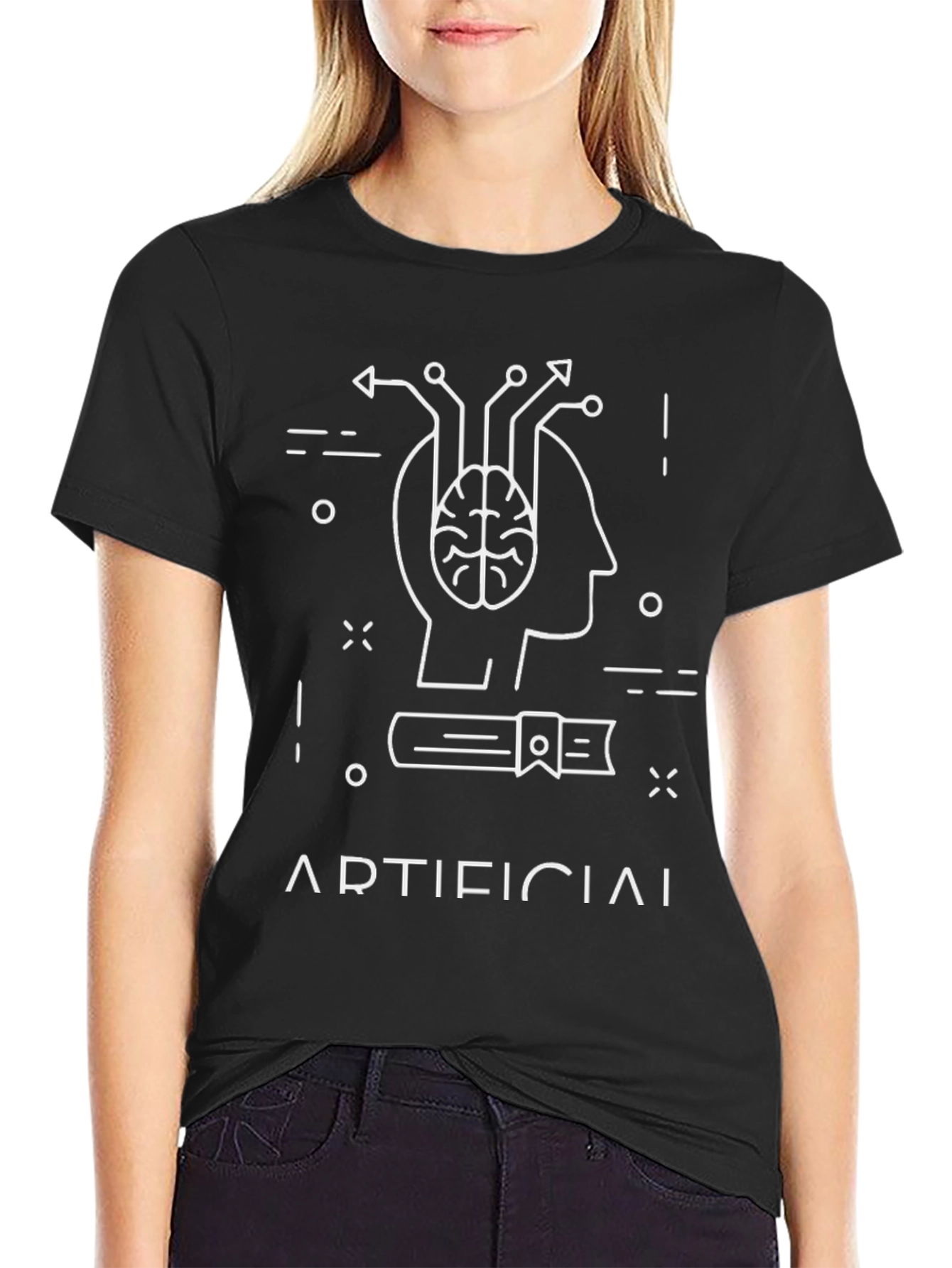Artificial Intelligence Graphic Tee - Black