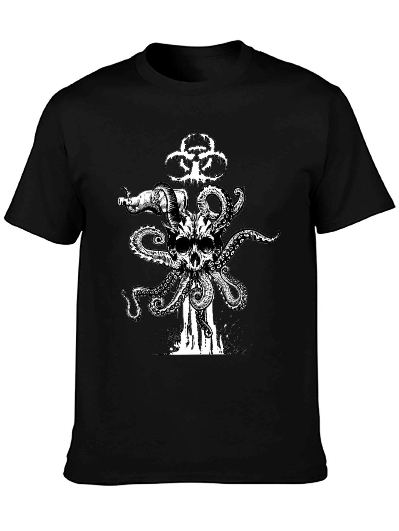 Skull Octopus Biohazard T-Shirt