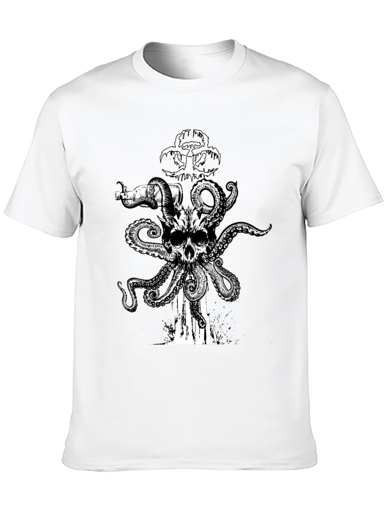 Skull Octopus Biohazard T-Shirt