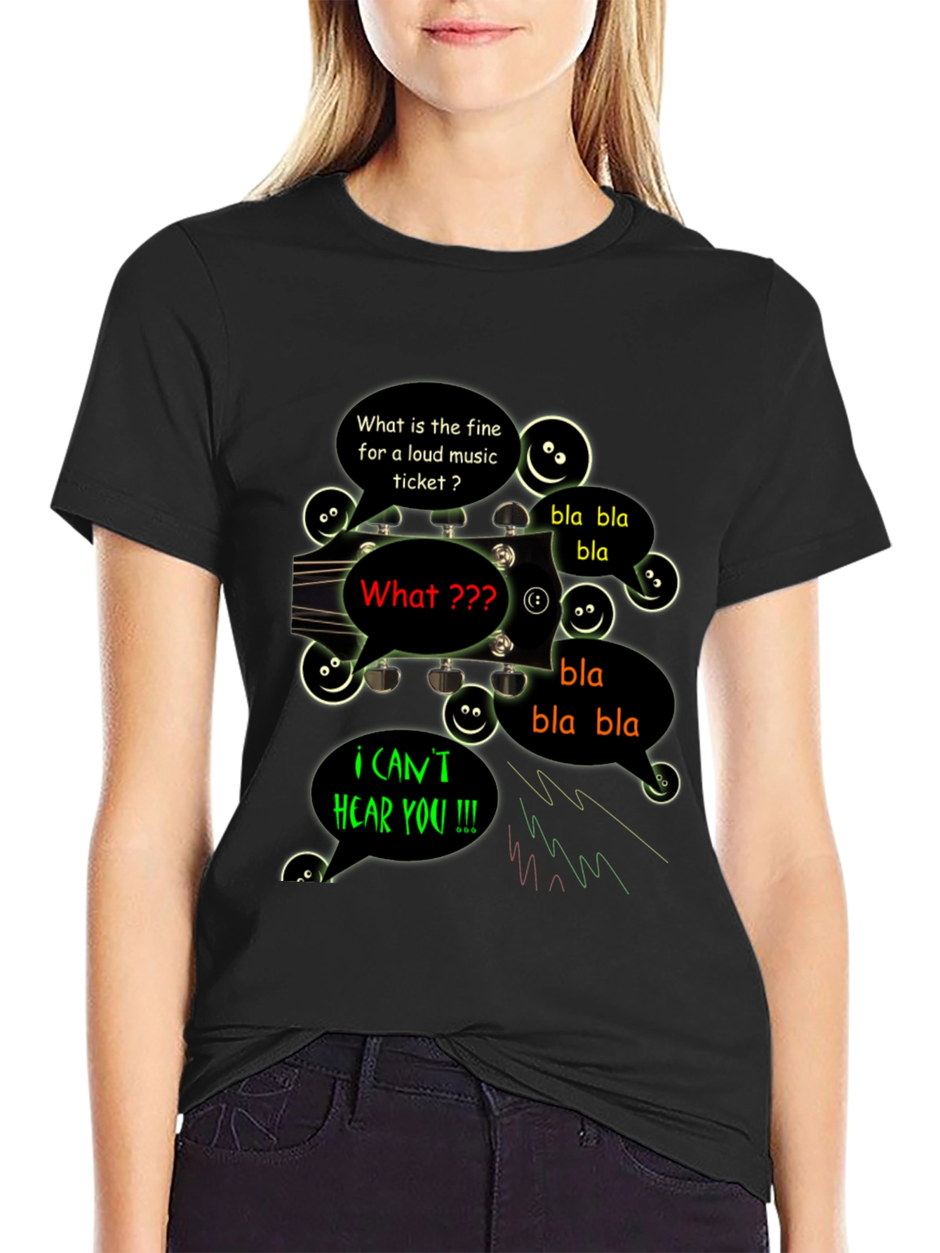 Funny Cant Hear You Music T-Shirt
