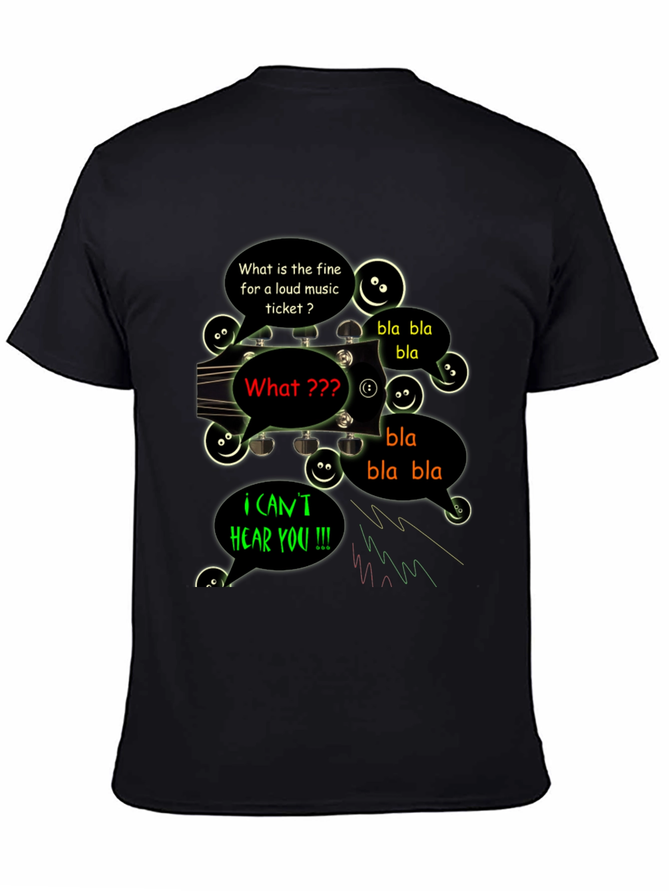 Funny Cant Hear You Music T-Shirt