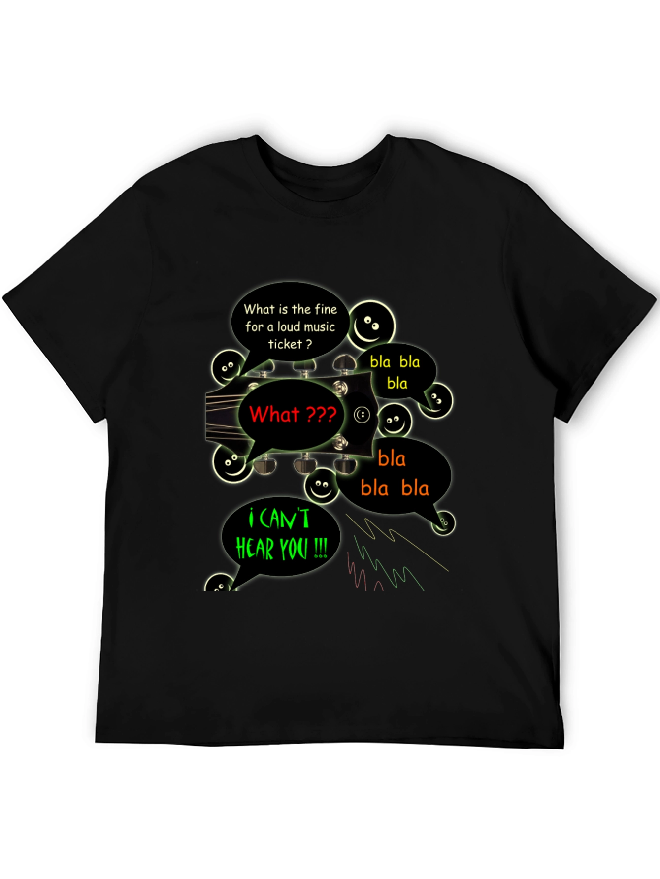 Funny Cant Hear You Music T-Shirt