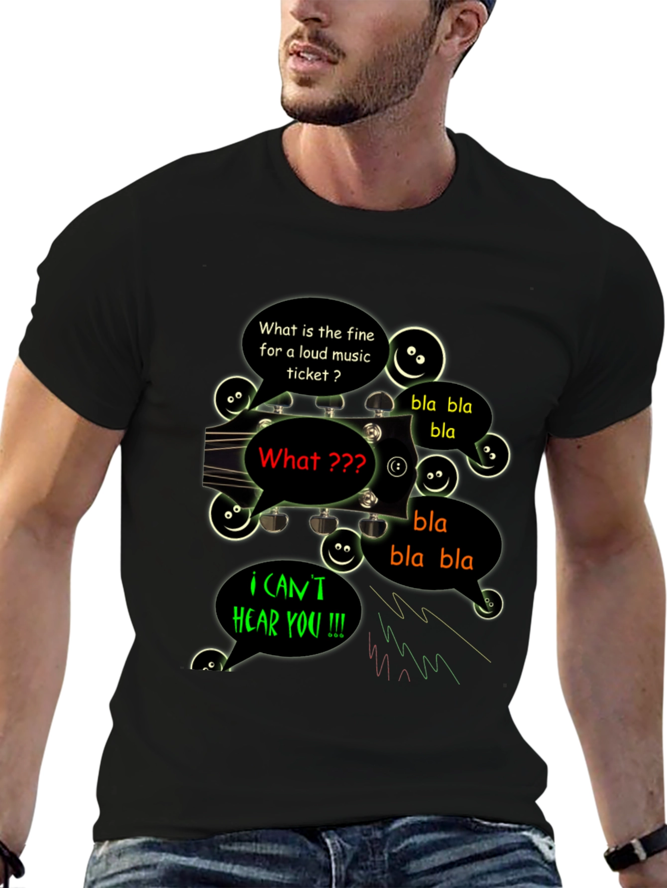 Funny Cant Hear You Music T-Shirt