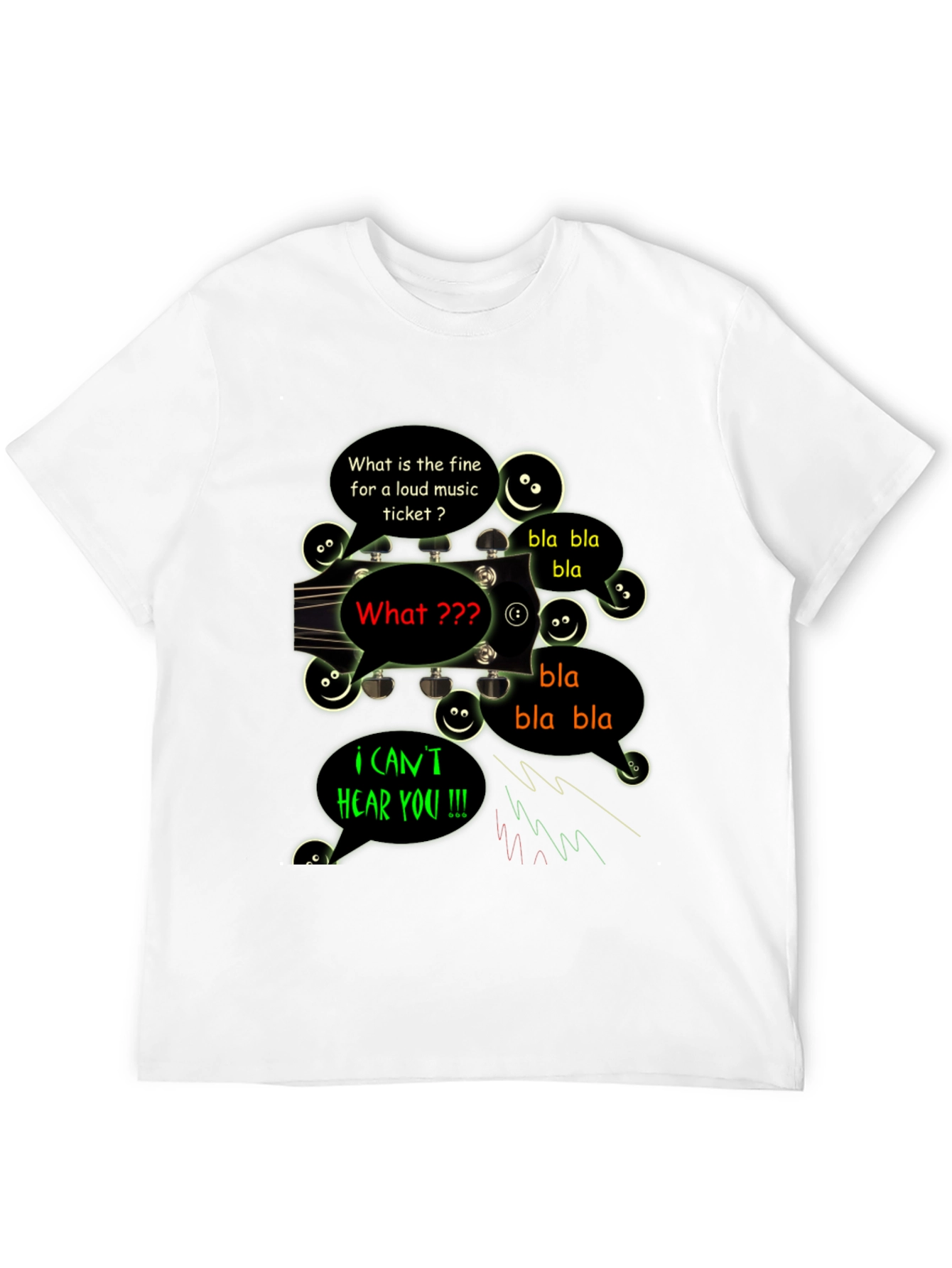 Funny Cant Hear You Music T-Shirt