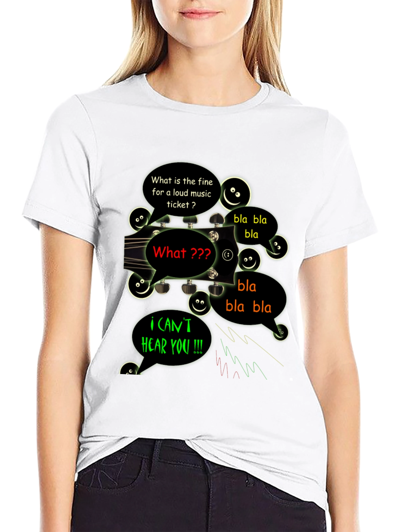 Funny Cant Hear You Music T-Shirt