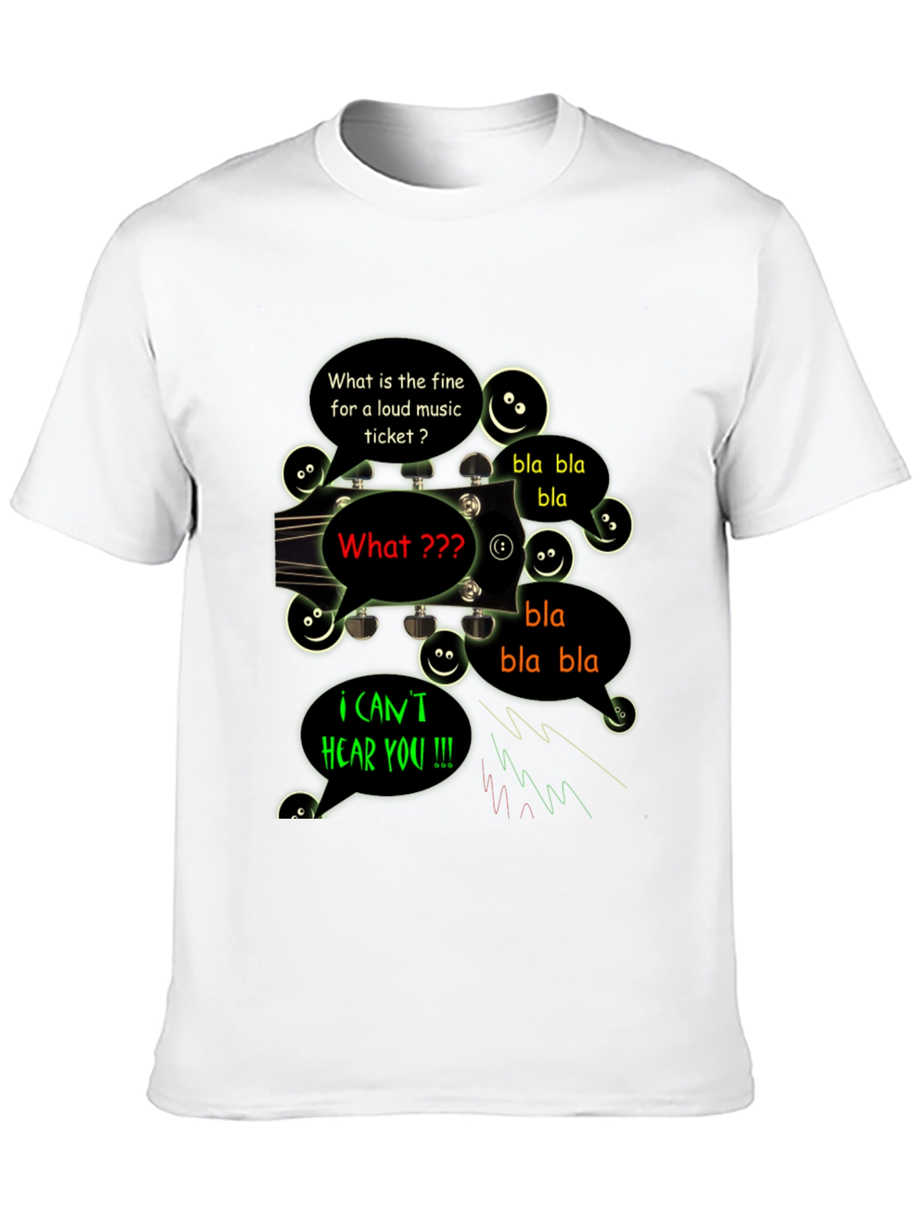 Funny Cant Hear You Music T-Shirt