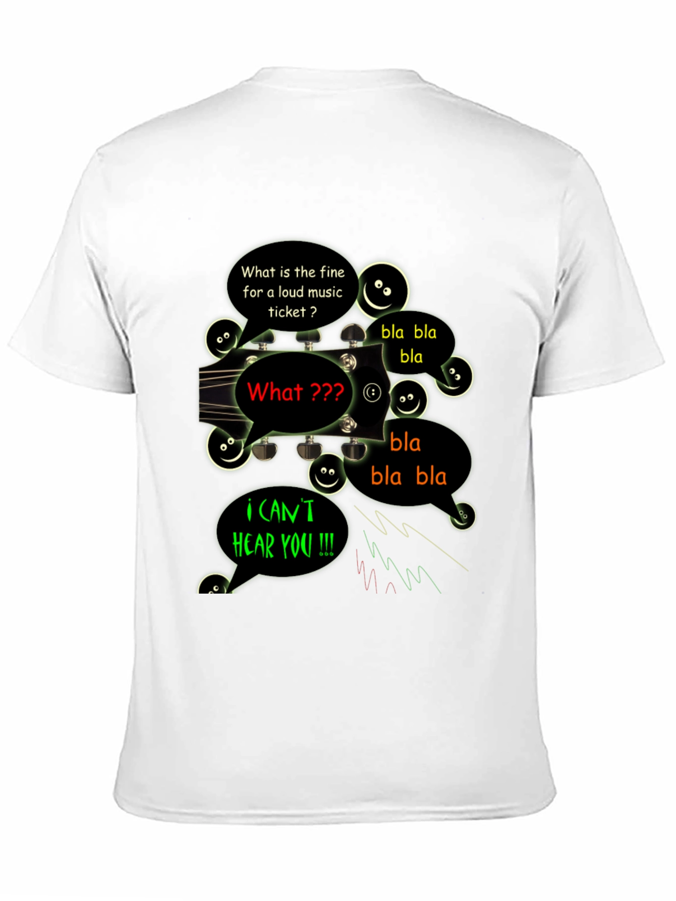 Funny Cant Hear You Music T-Shirt