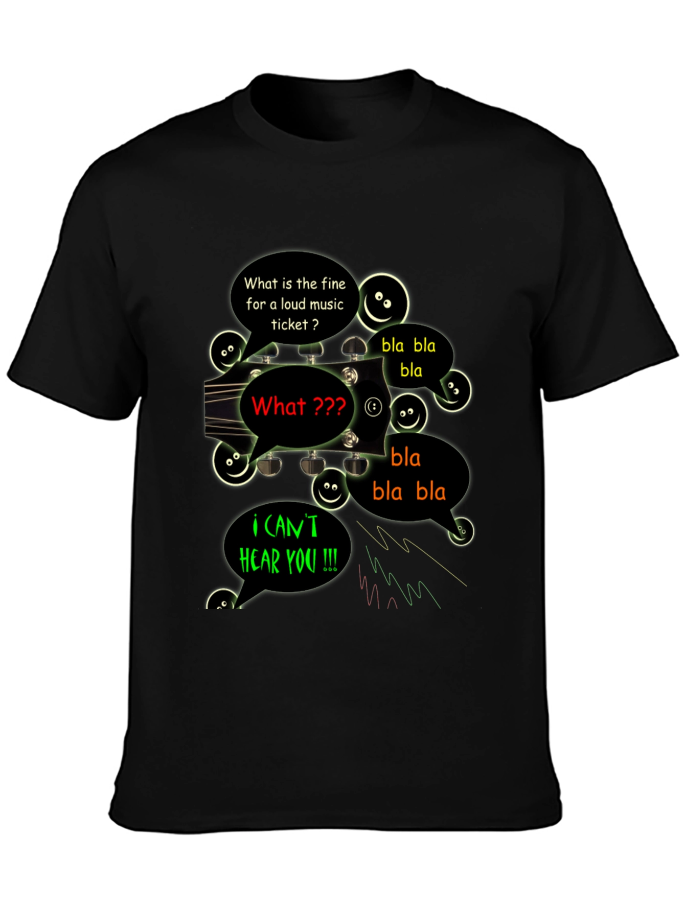 Funny Cant Hear You Music T-Shirt