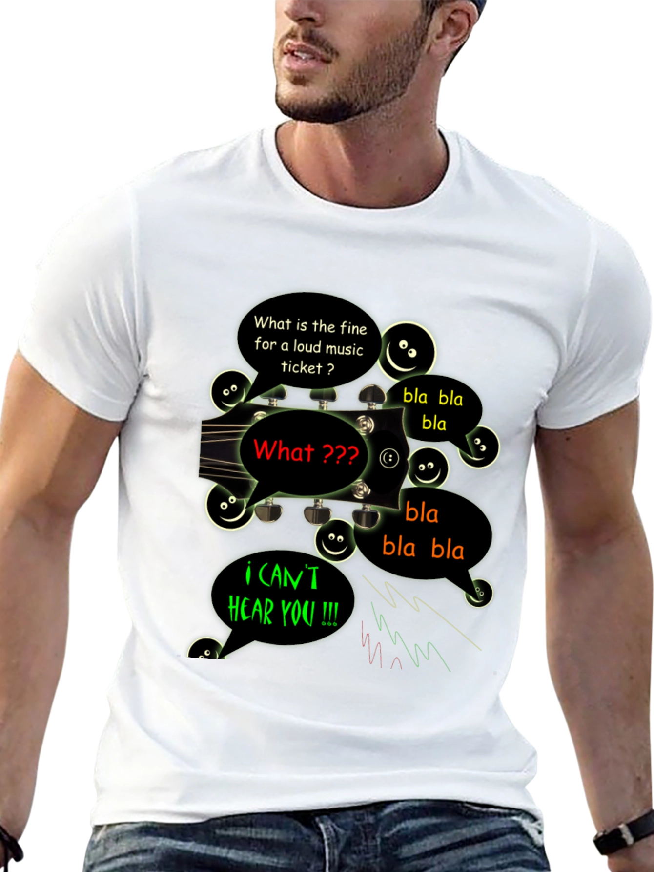 Funny Cant Hear You Music T-Shirt