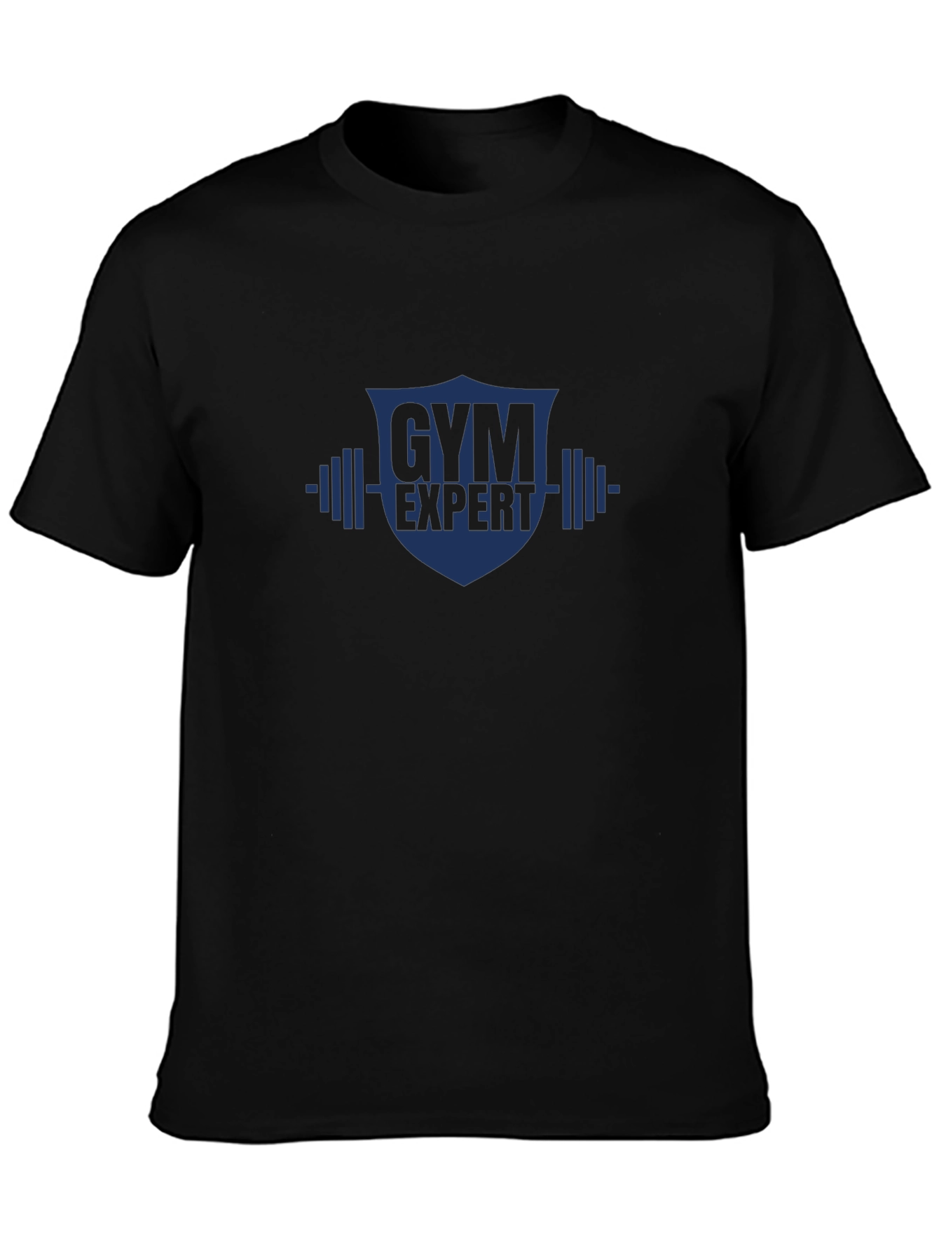 Gym Expert Graphic T-Shirt - Black Cotton Tee