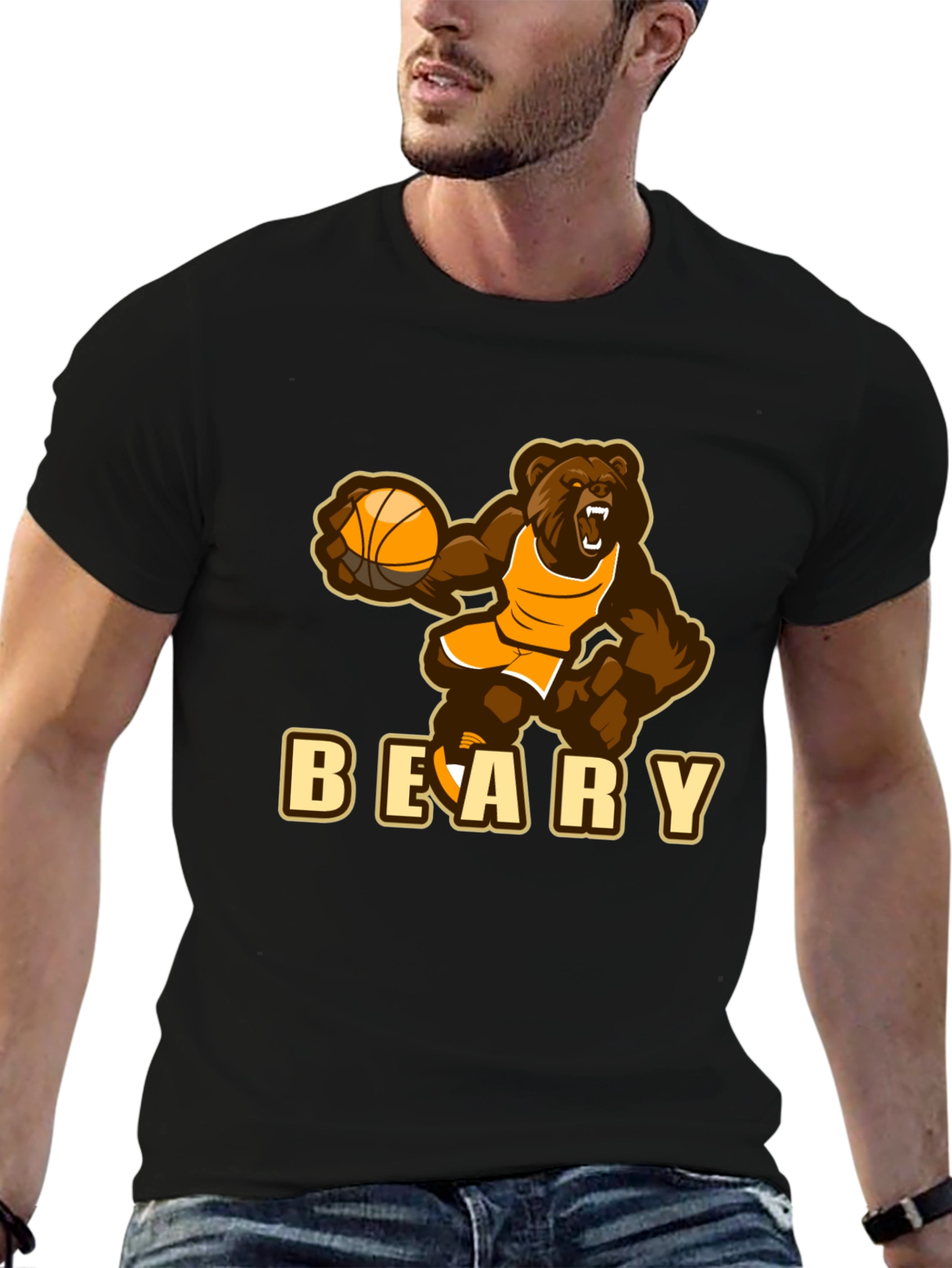Beary Basketball T-Shirt - Funny Sports Tee