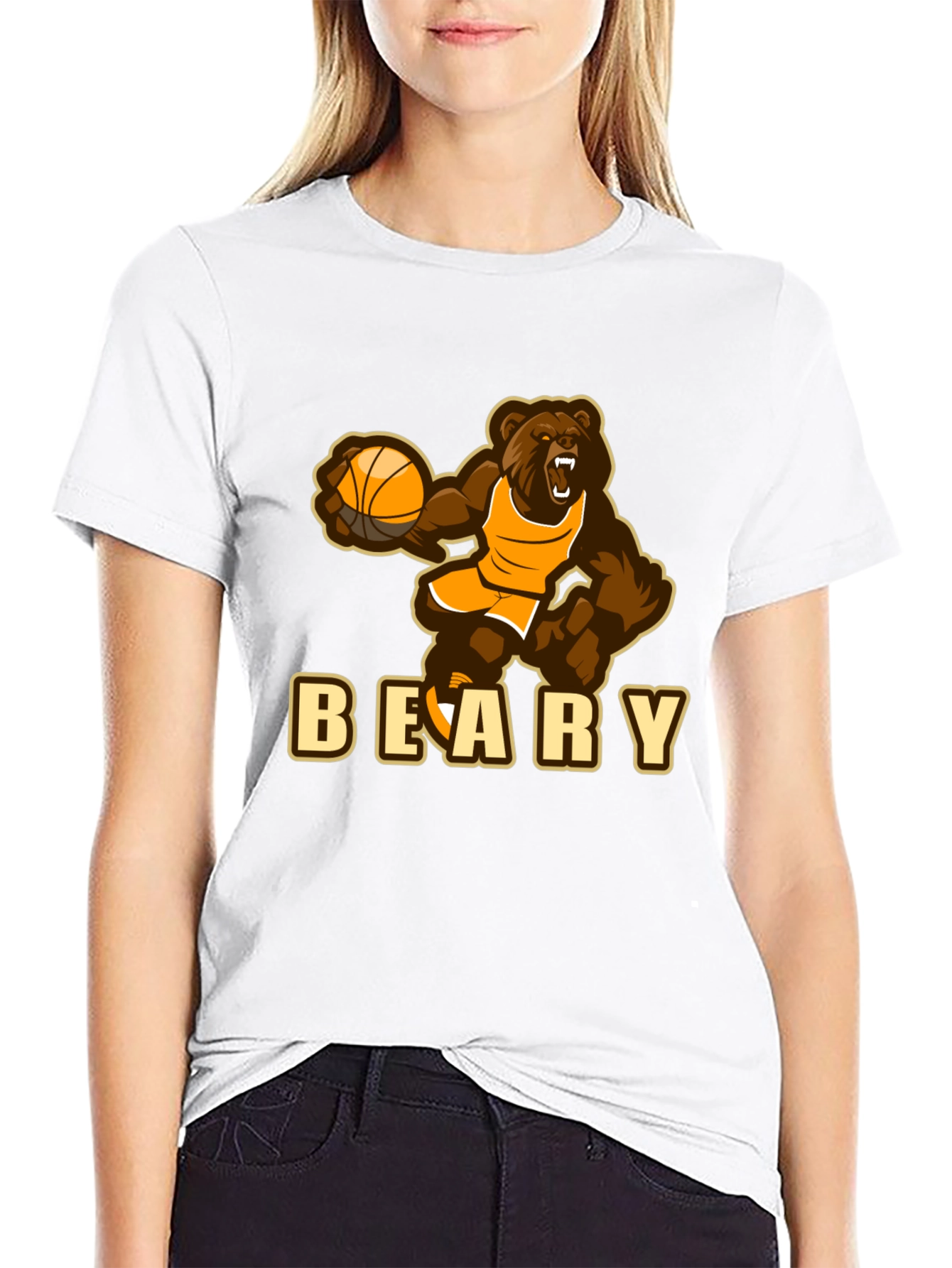 Beary Basketball T-Shirt - Funny Sports Tee