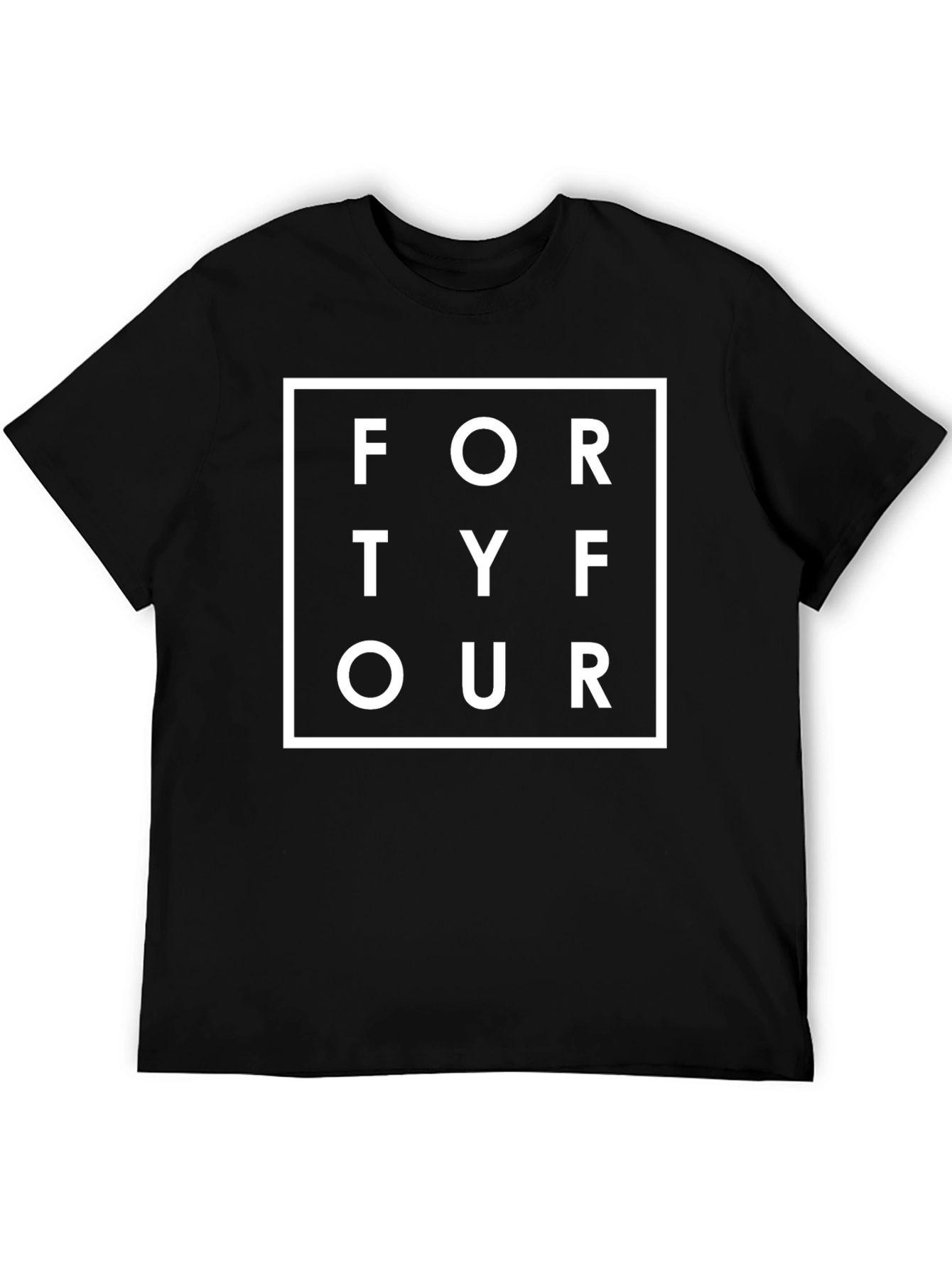 FORTY FOUR Graphic T-Shirt - Stylish Black Tee