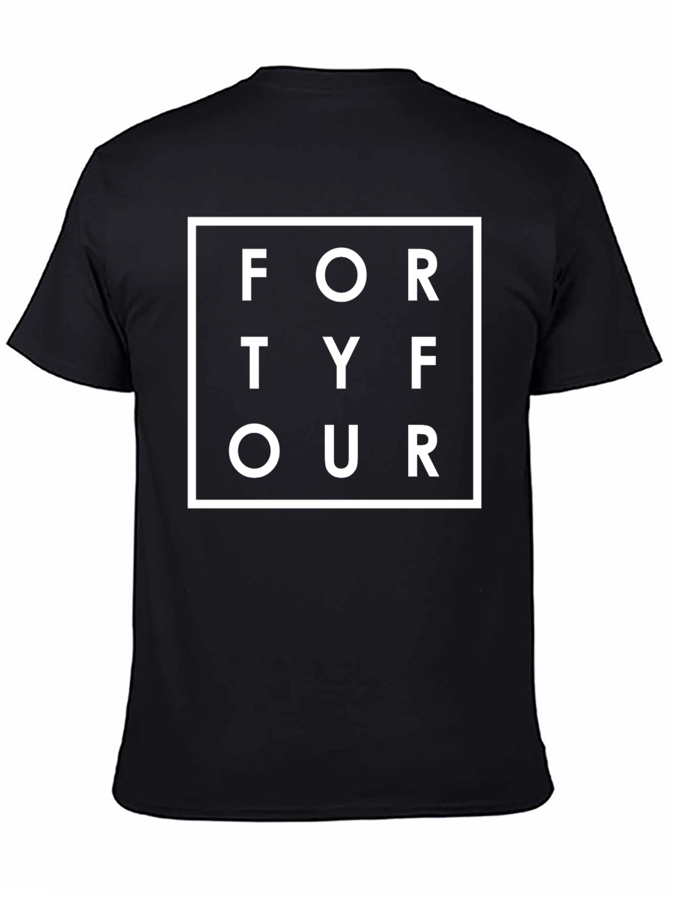 FORTY FOUR Graphic T-Shirt - Stylish Black Tee
