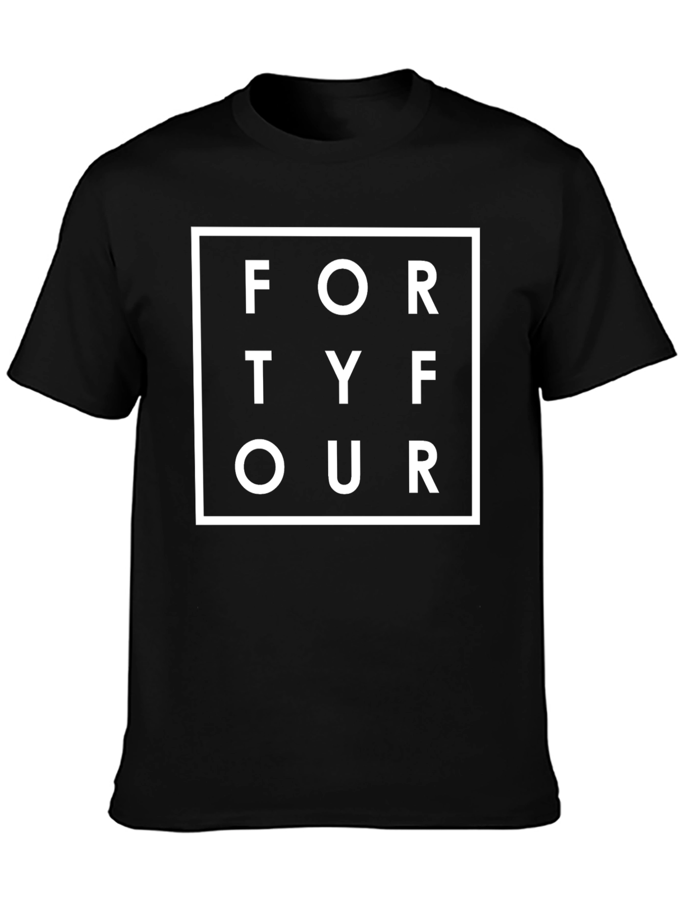 FORTY FOUR Graphic T-Shirt - Stylish Black Tee