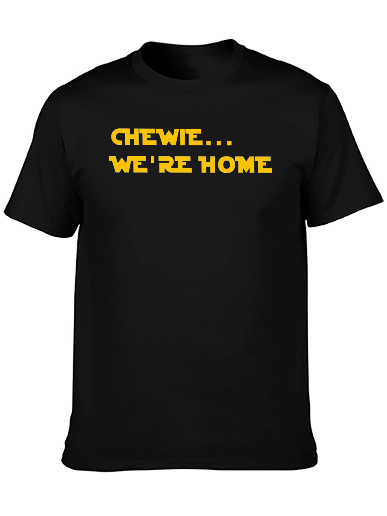 Chewie Were Home Black T-Shirt