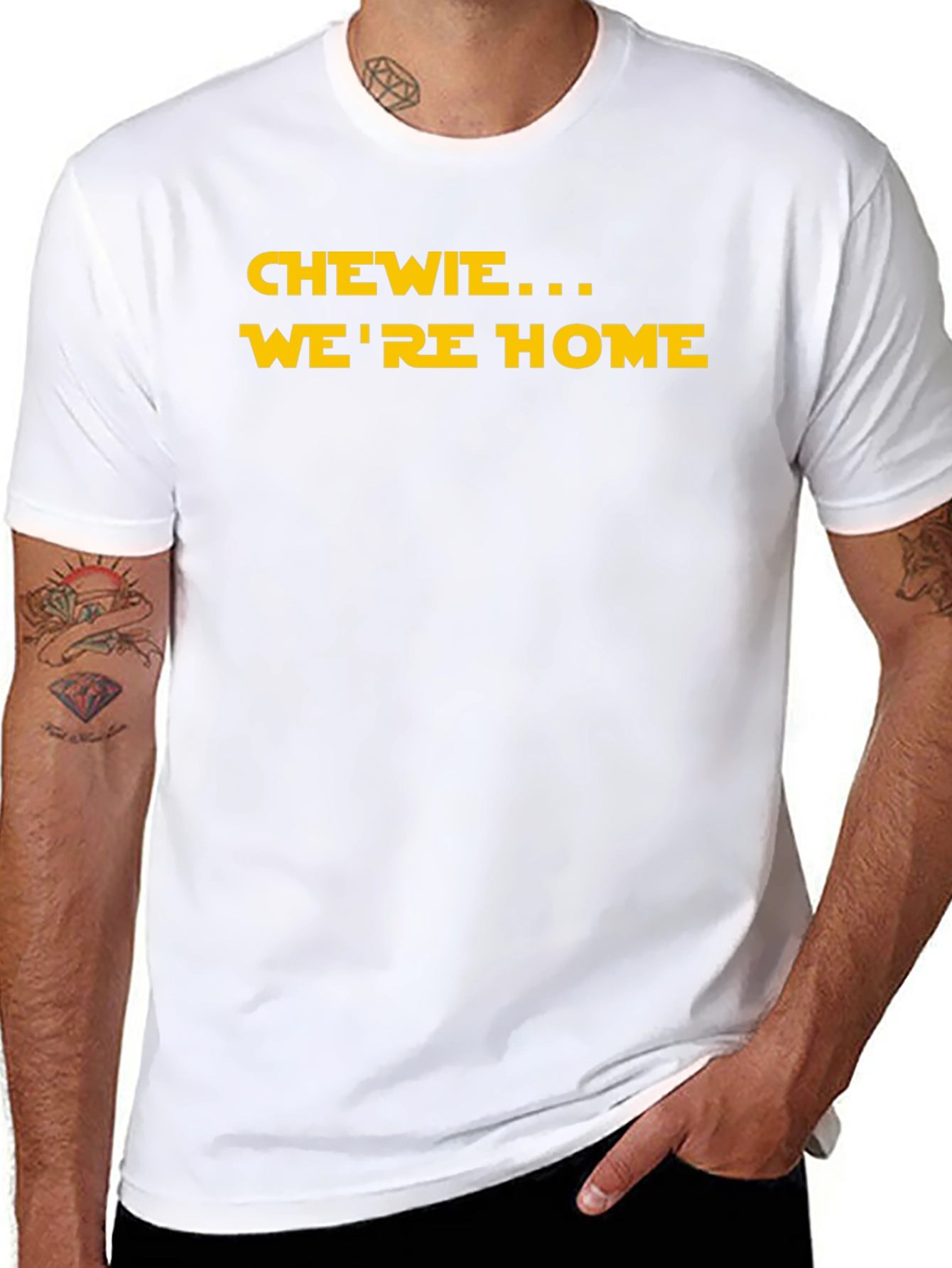 Chewie Were Home Black T-Shirt