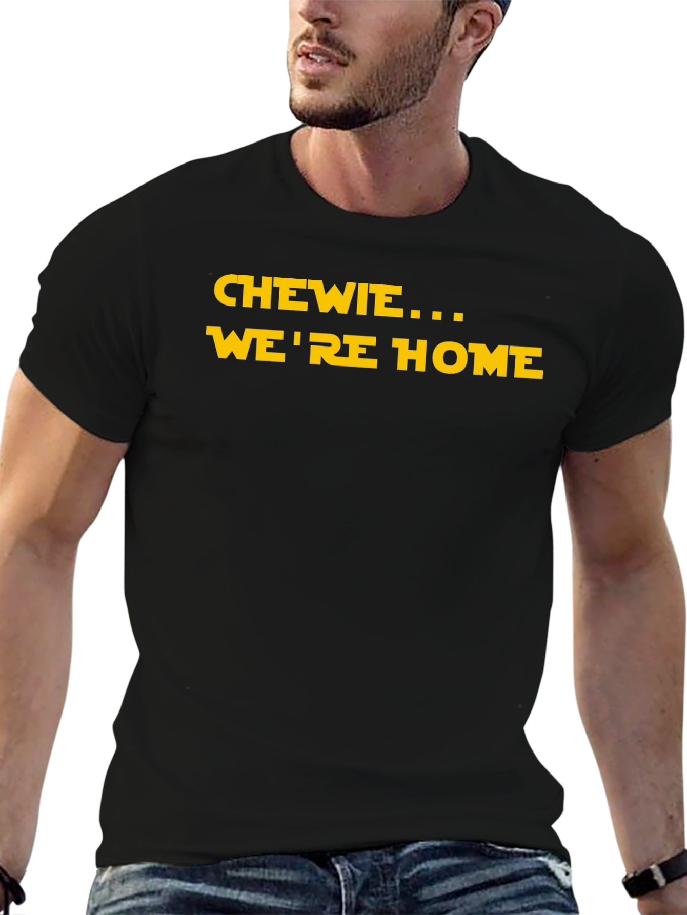 Chewie Were Home Black T-Shirt