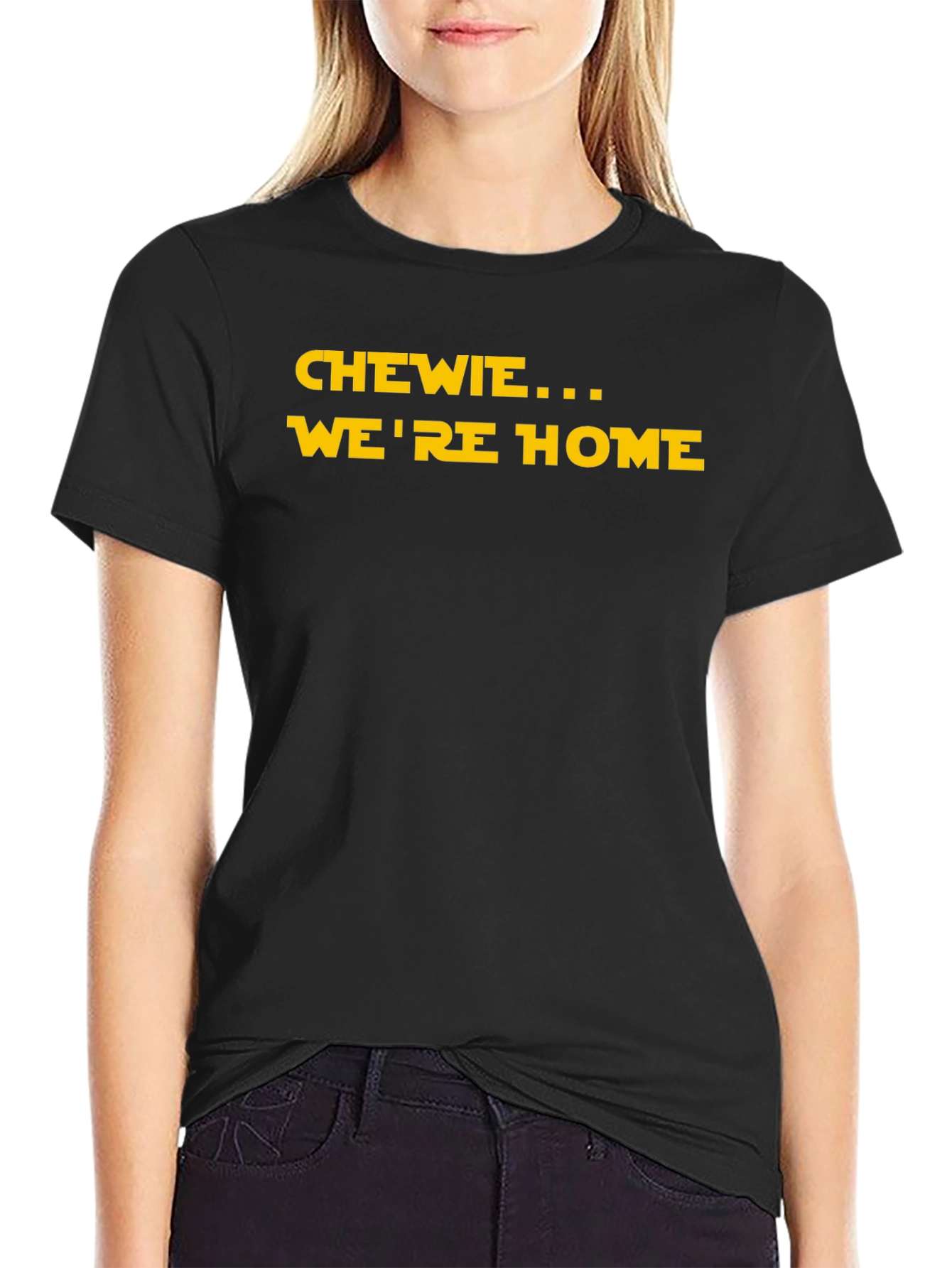 Chewie Were Home Black T-Shirt