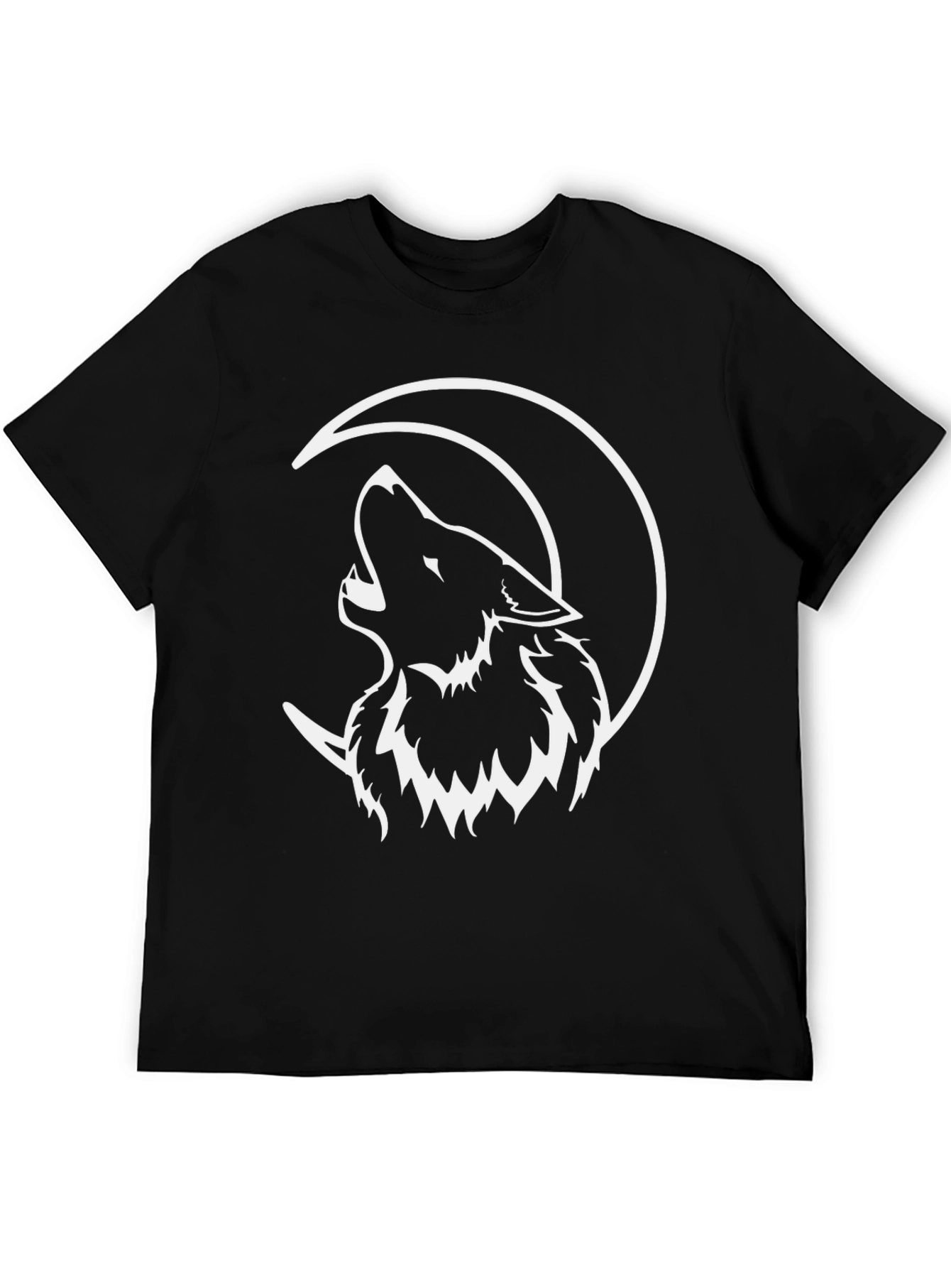 Wolf Moon T-Shirt - Black Graphic Tee