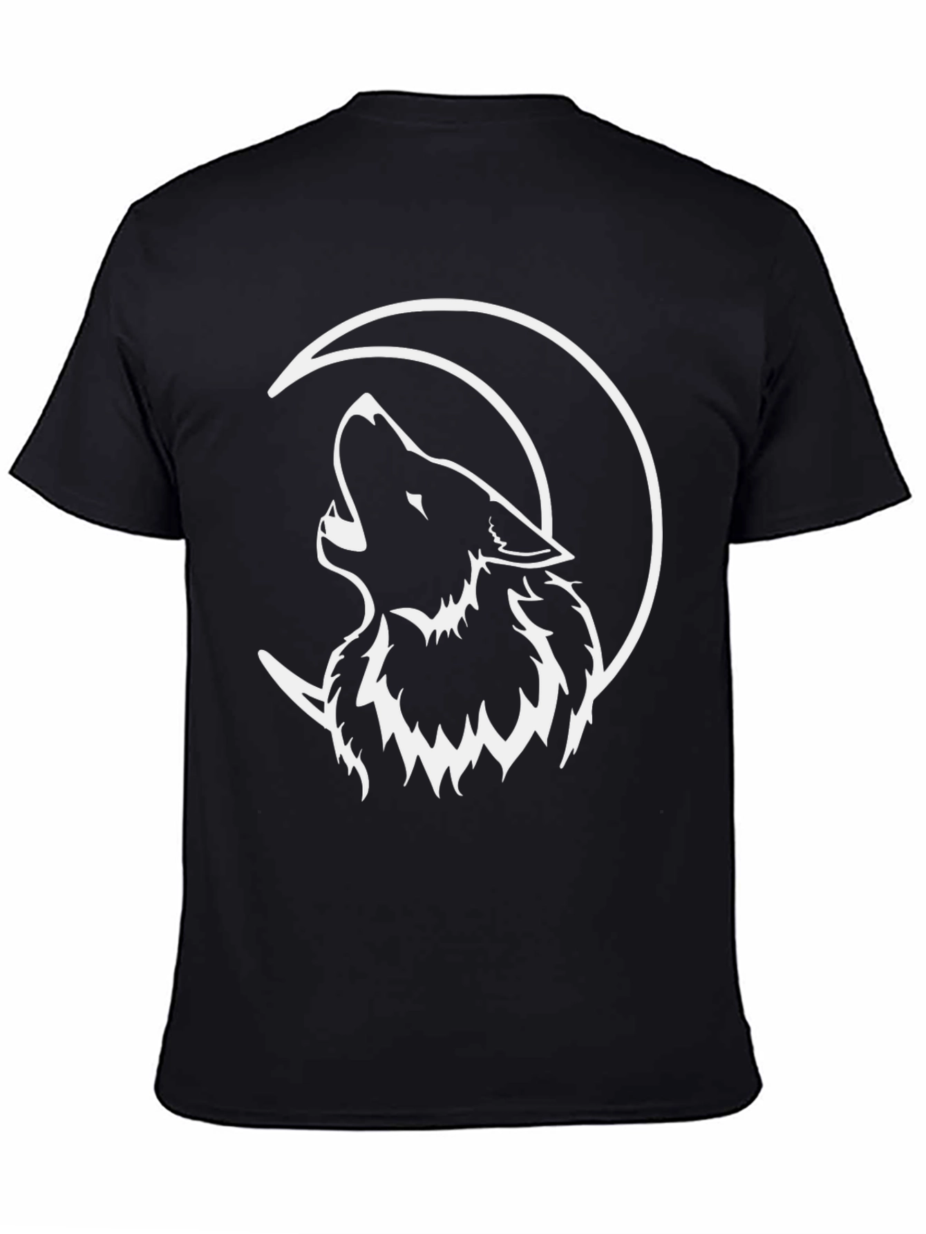Wolf Moon T-Shirt - Black Graphic Tee