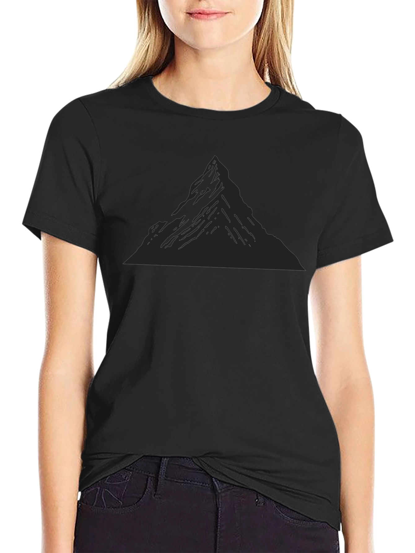 Mountain Peak Graphic T-Shirt - Soft Cotton Blend