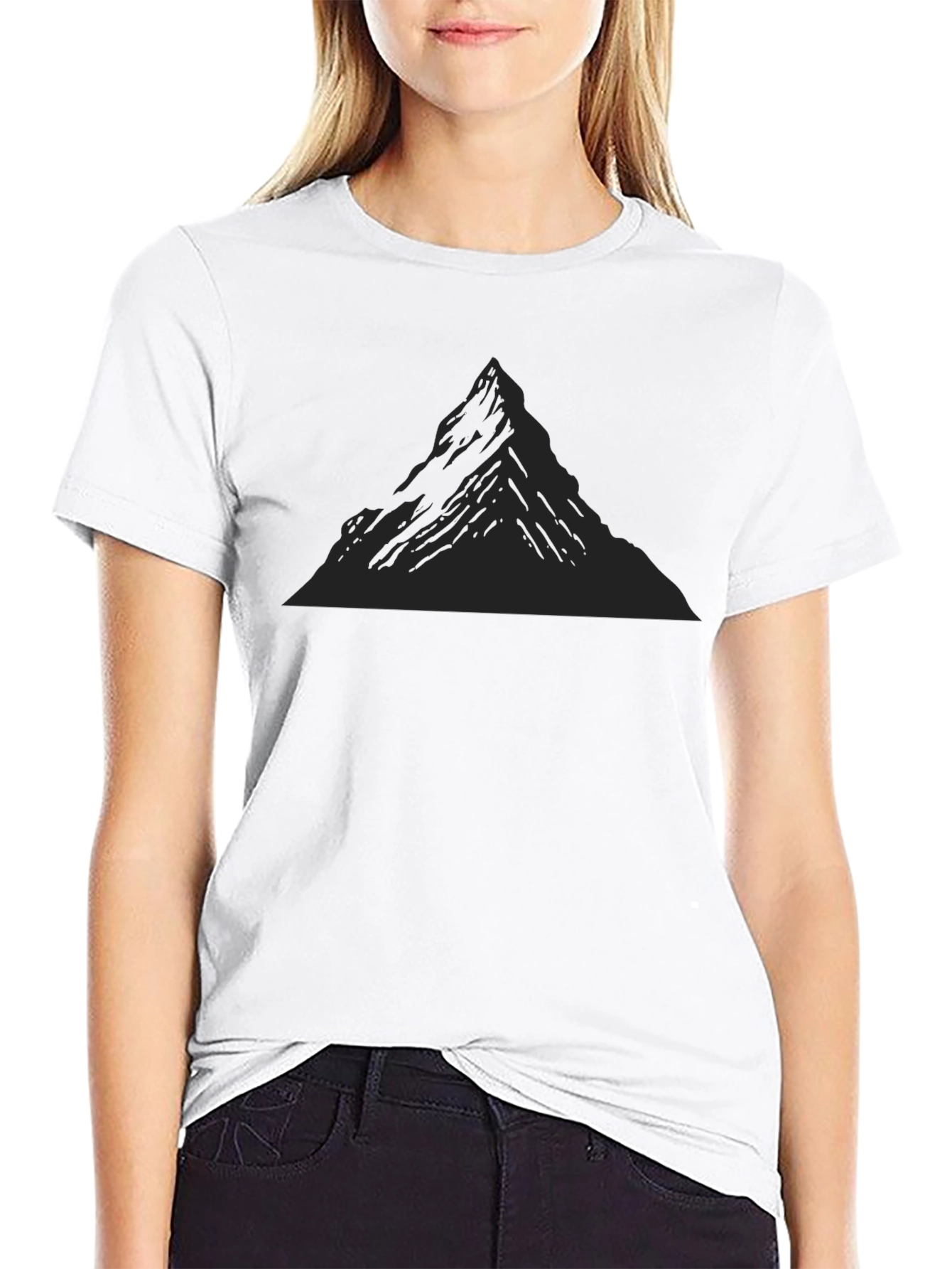 Mountain Peak Graphic T-Shirt - Soft Cotton Blend