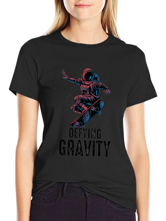 Defying Gravity Astronaut Skateboarder T-Shirt