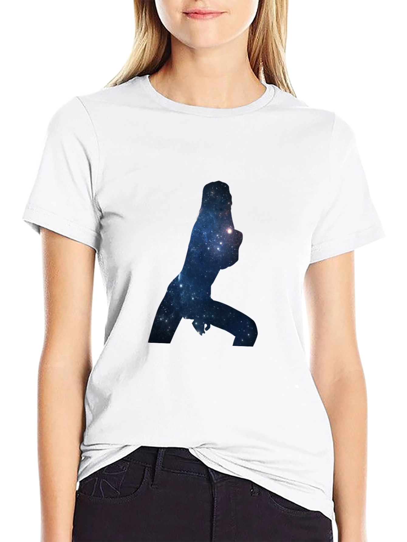 Galaxy Silhouette Black T-Shirt