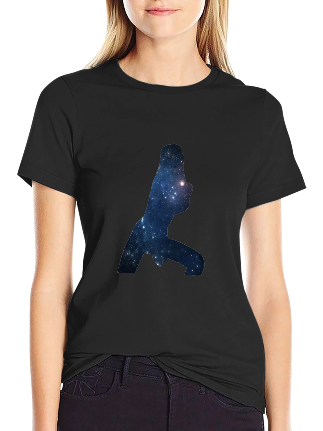 Galaxy Silhouette Black T-Shirt