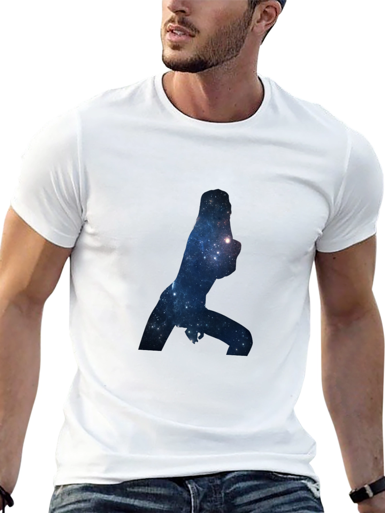 Galaxy Silhouette Black T-Shirt
