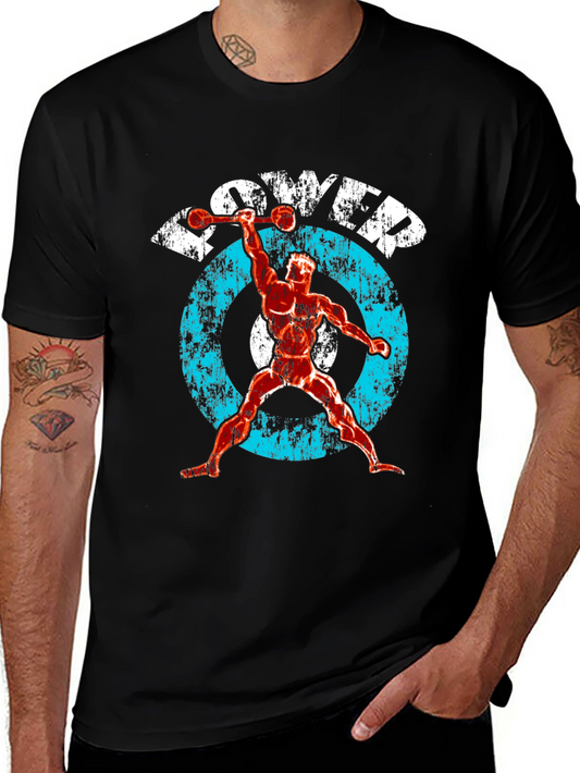 Power Lifter Graphic Tee - Black
