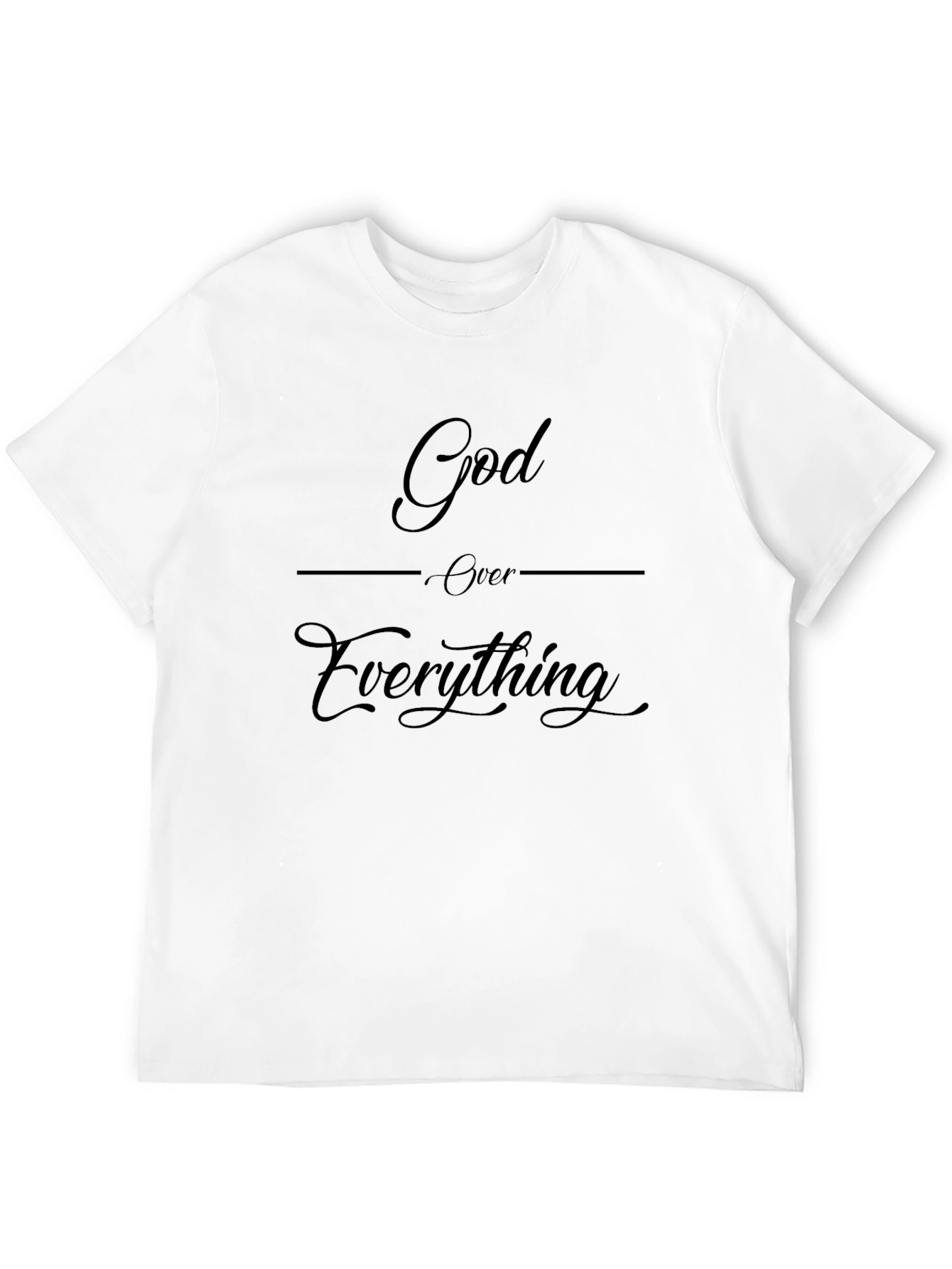God Over Everything Black Graphic Tee