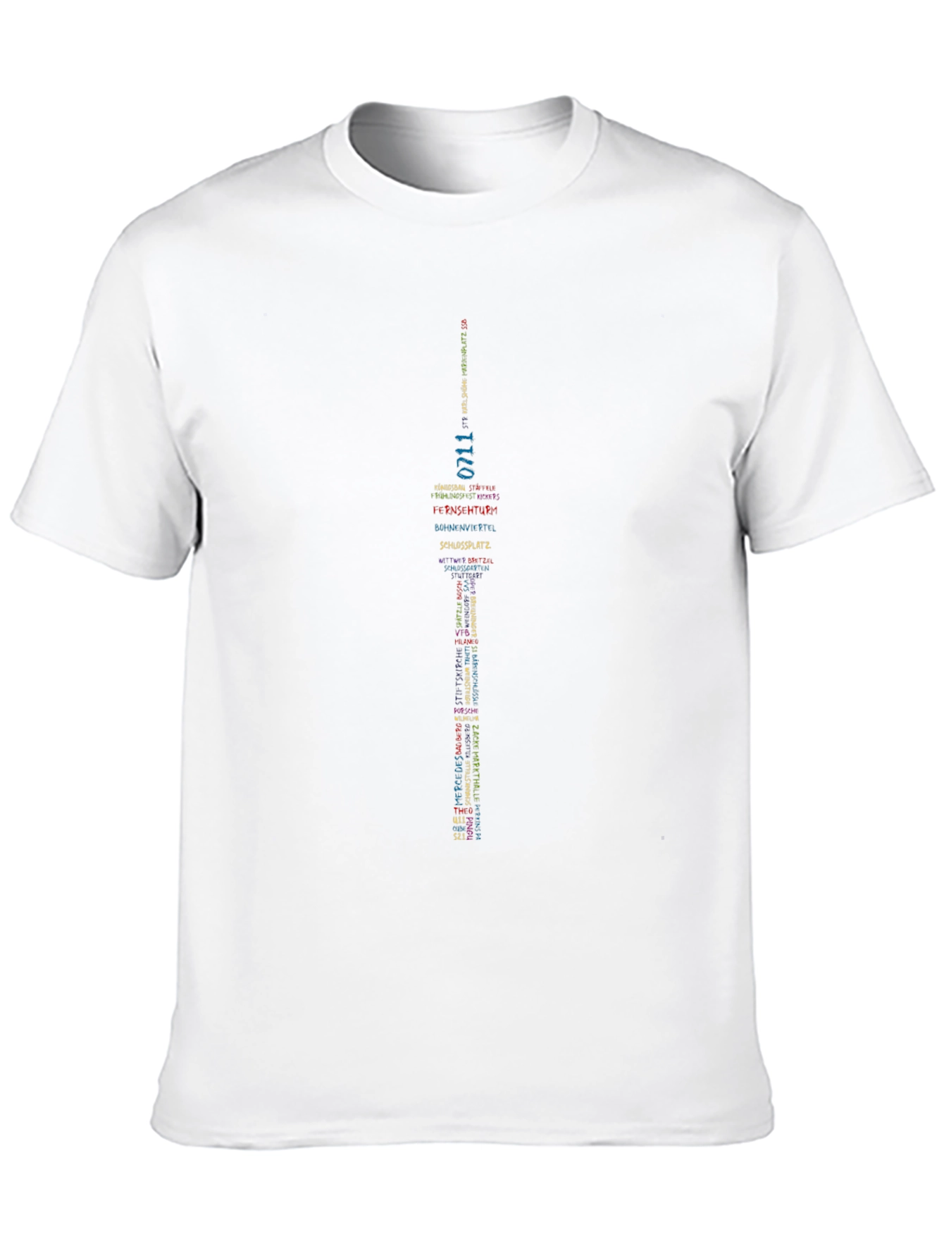 Black T-Shirt with Stuttgart Design
