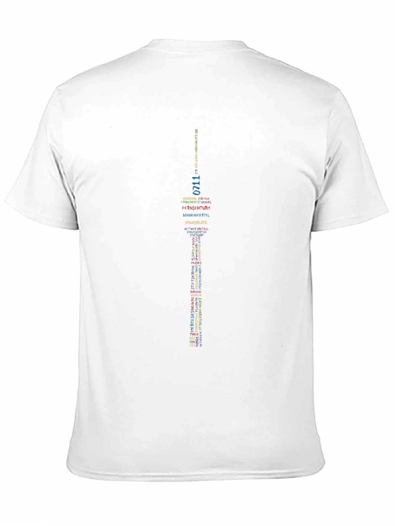 Black T-Shirt with Stuttgart Design