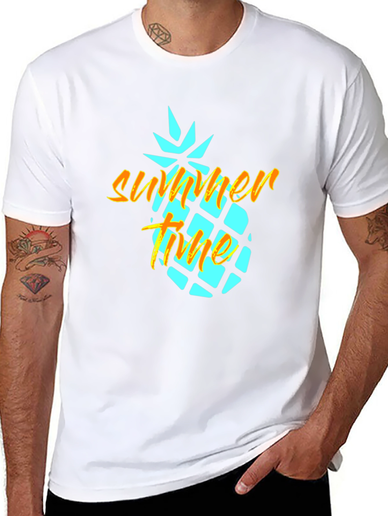 Summer Time Pineapple Graphic Tee