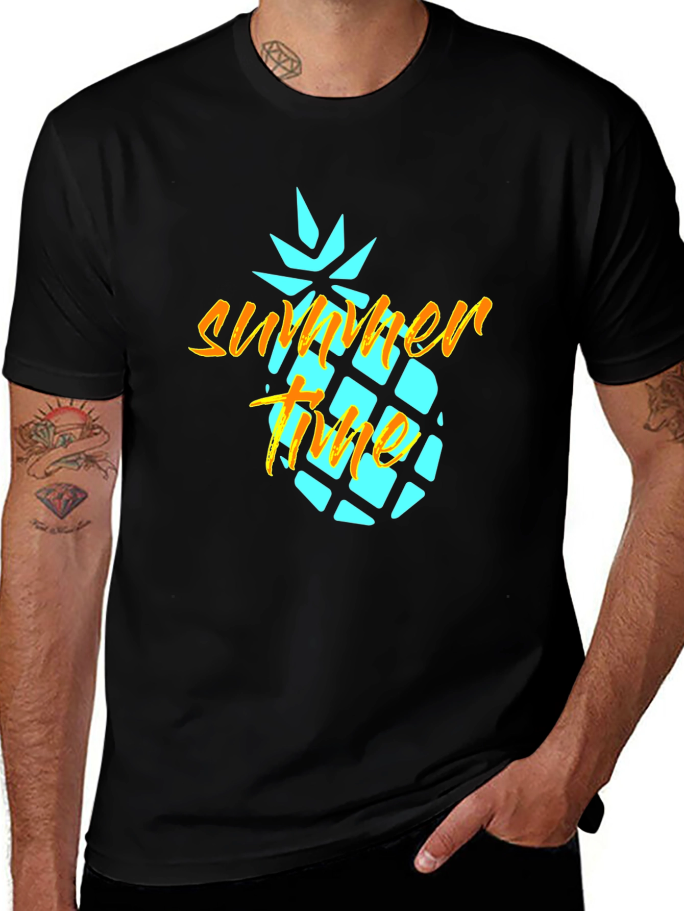 Summer Time Pineapple Graphic Tee