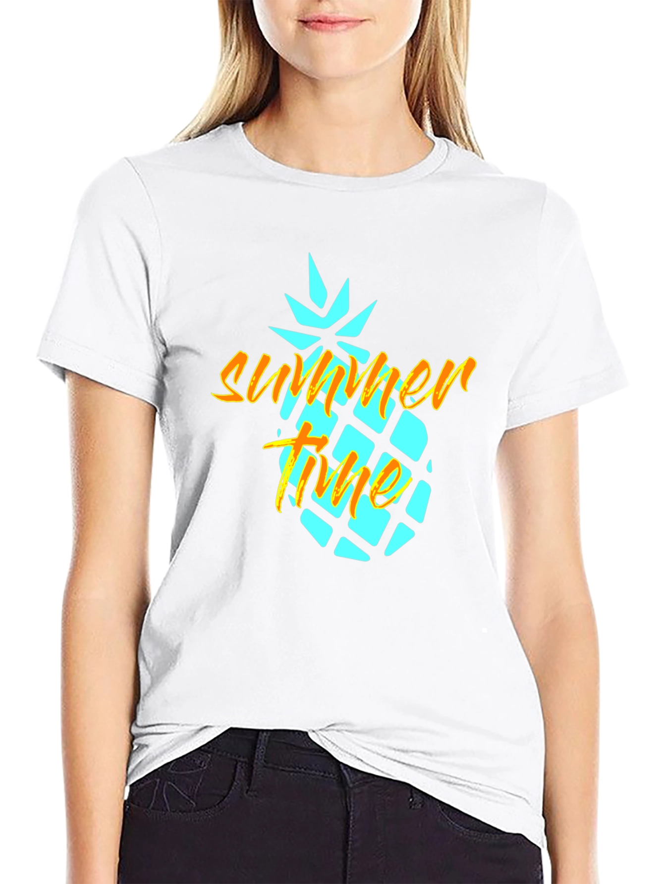 Summer Time Pineapple Graphic Tee