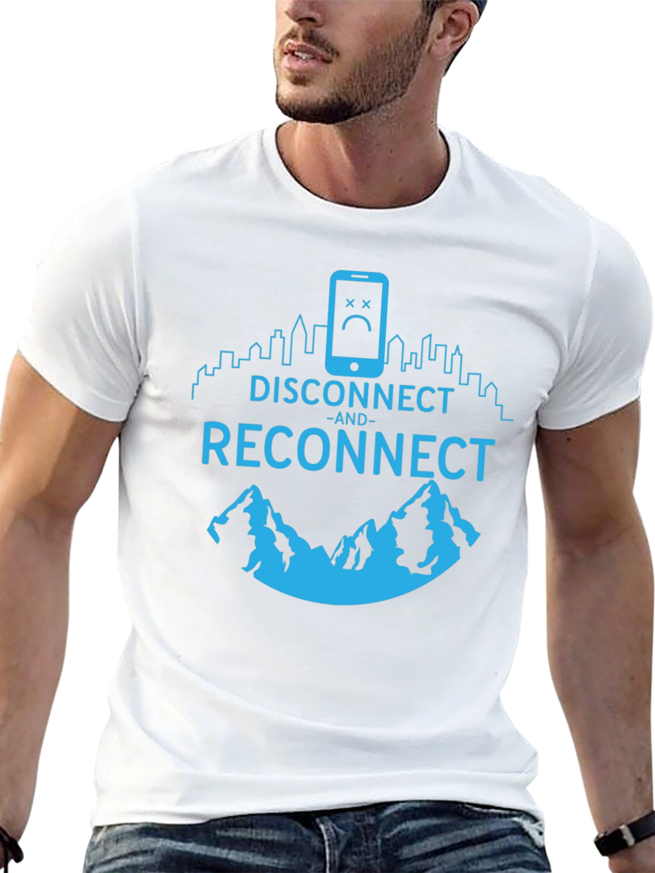 Disconnect and Reconnect Graphic T-Shirt