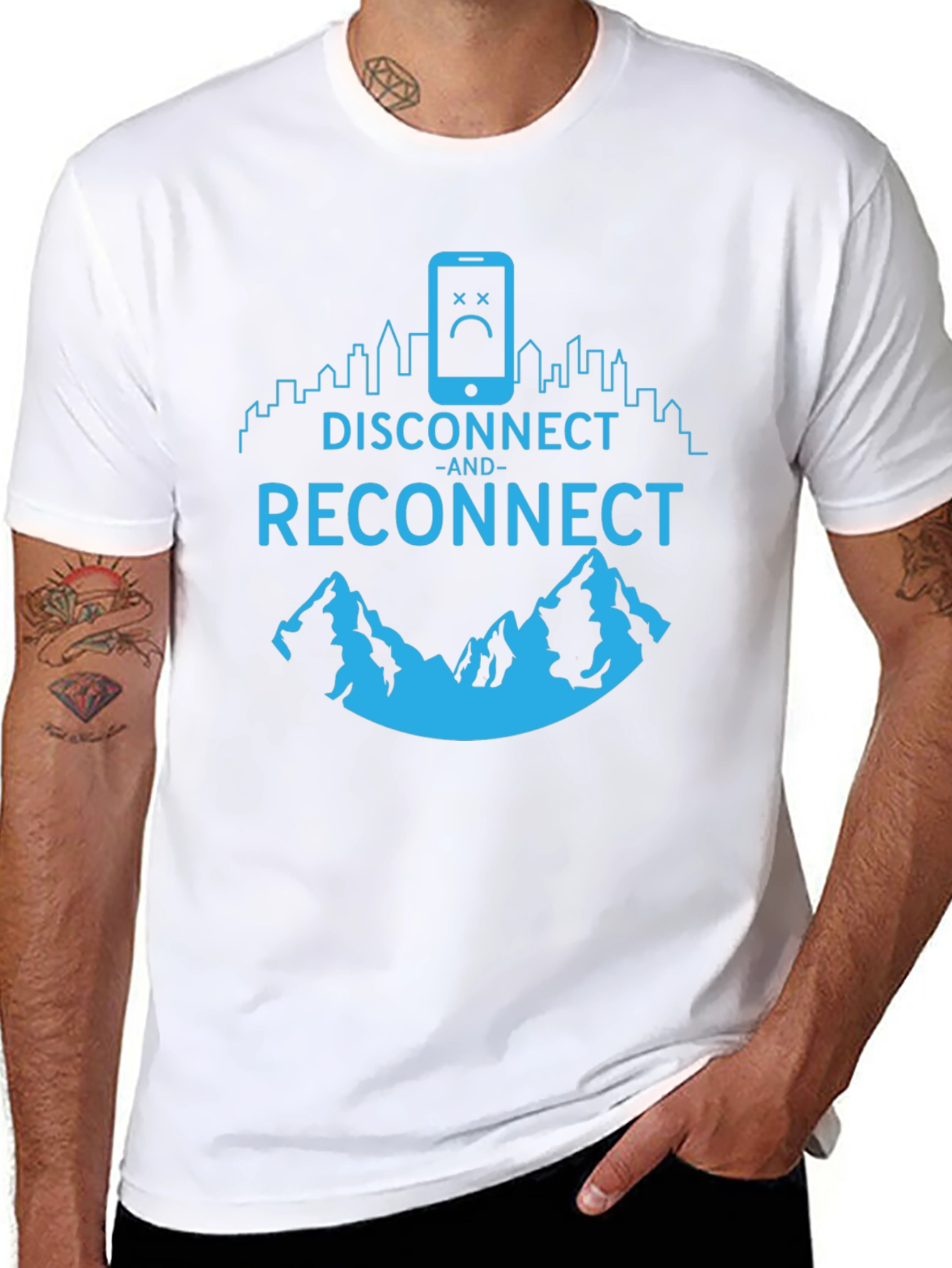 Disconnect and Reconnect Graphic T-Shirt