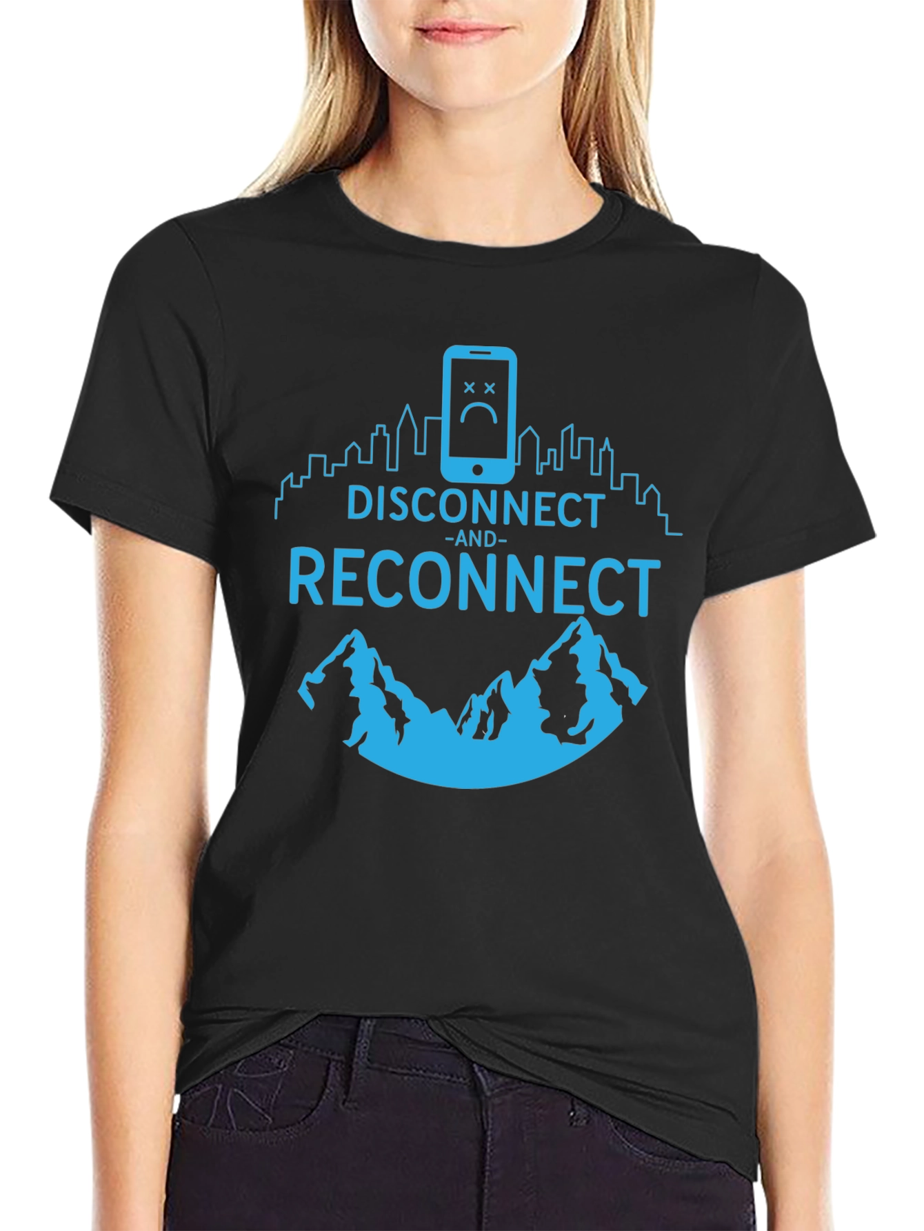 Disconnect and Reconnect Graphic T-Shirt