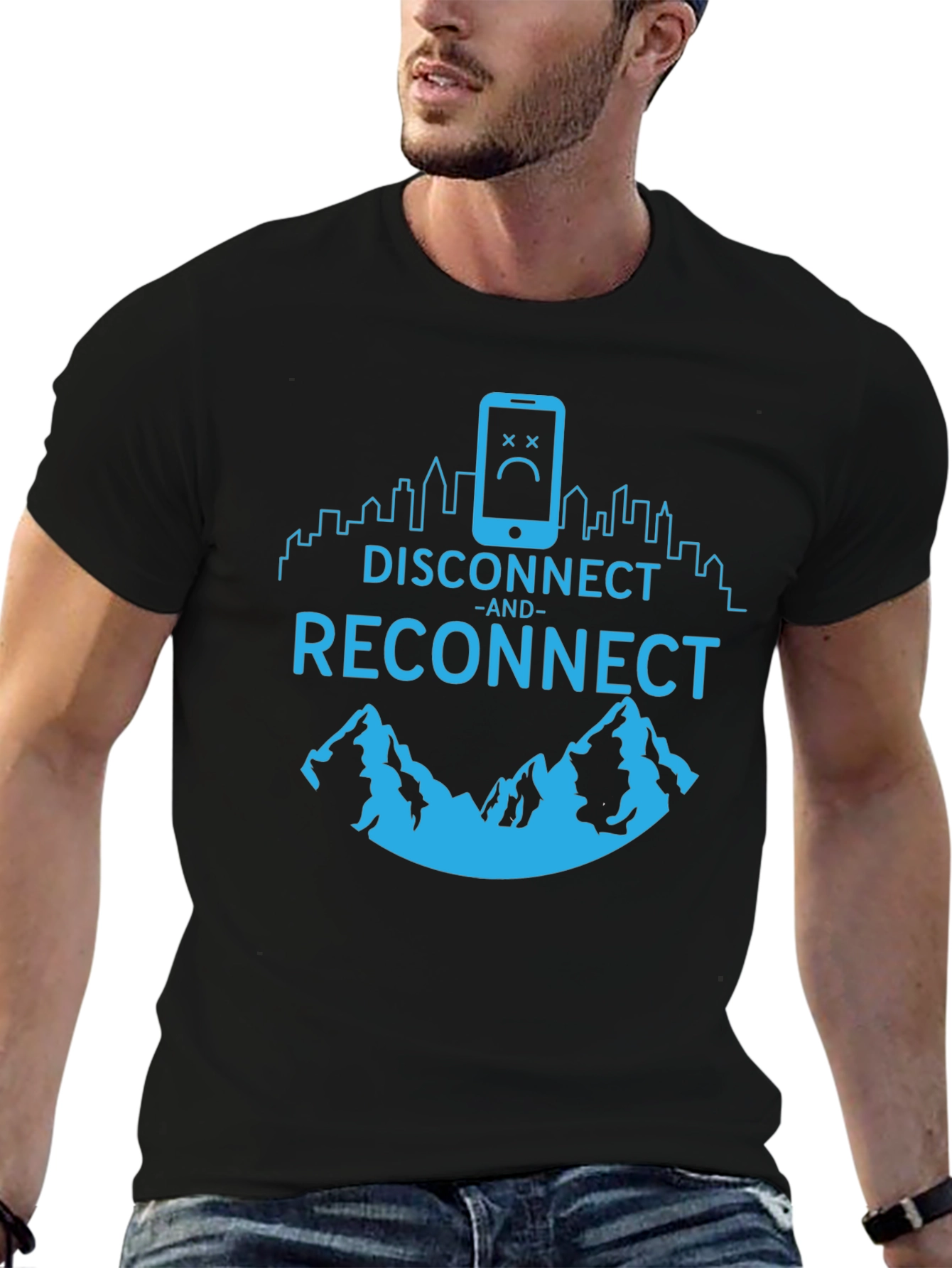 Disconnect and Reconnect Graphic T-Shirt