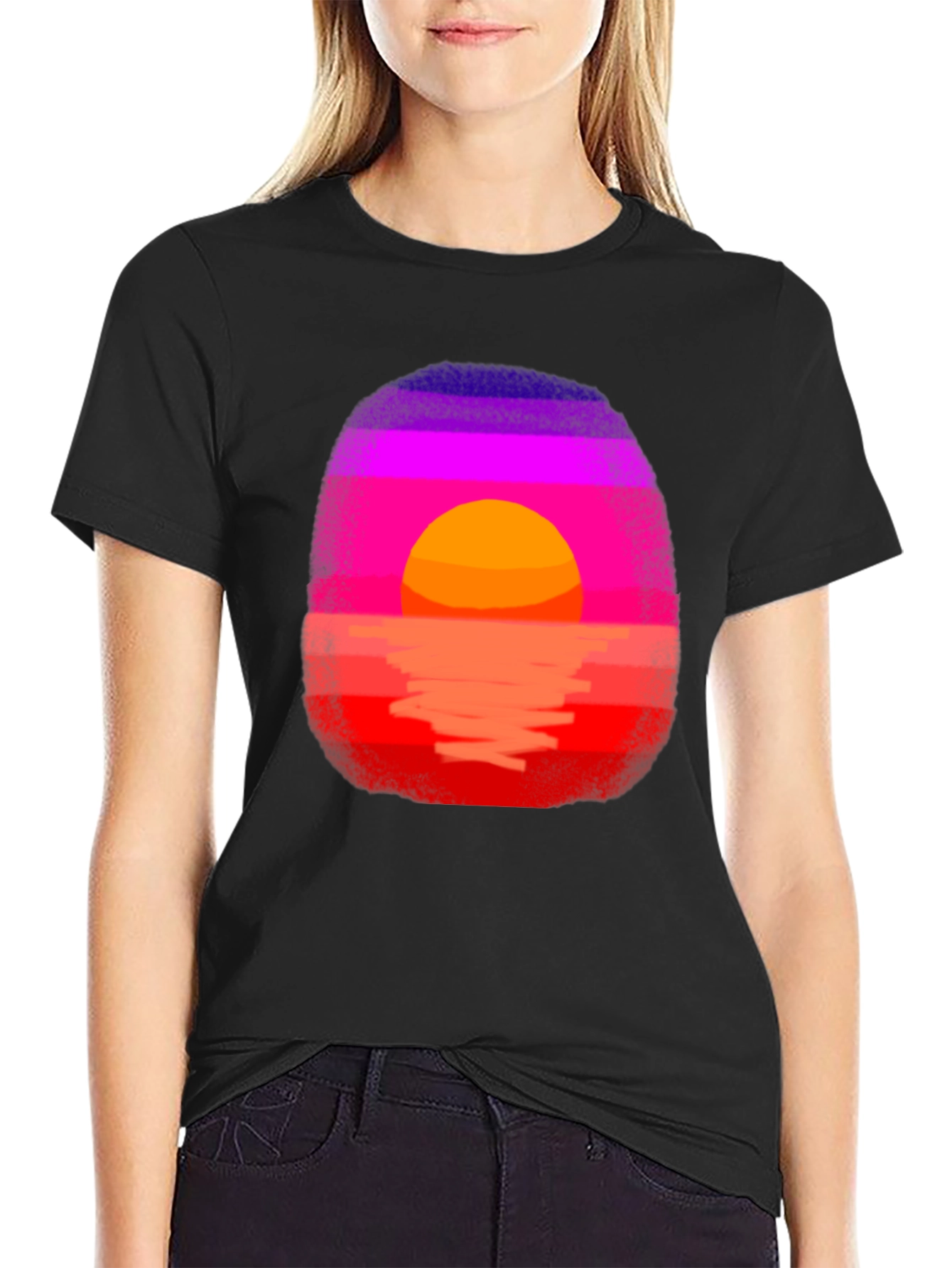 Sunset Graphic Tee - Retro Horizon Design