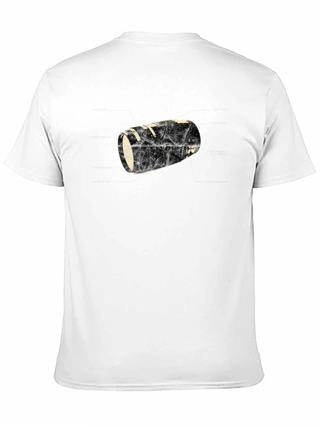 Camera Lens Graphic Black T-Shirt