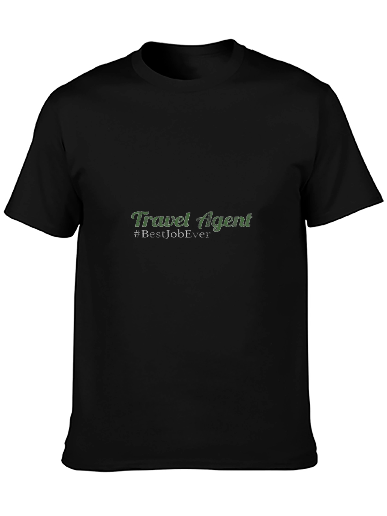 Travel Agent #BestJobEver Black T-Shirt