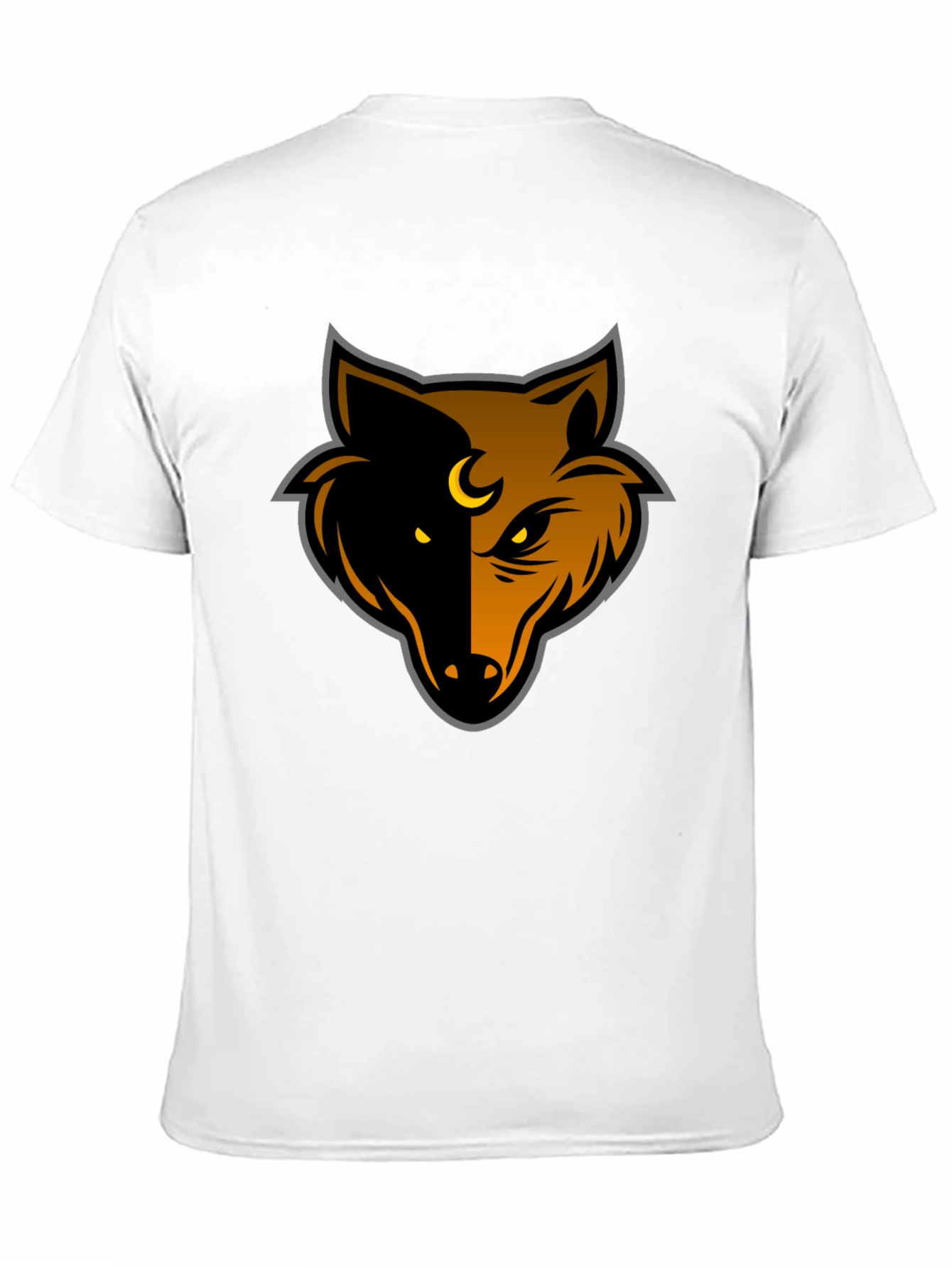 Two-Faced Wolf Graphic Tee - Bold Unique Design