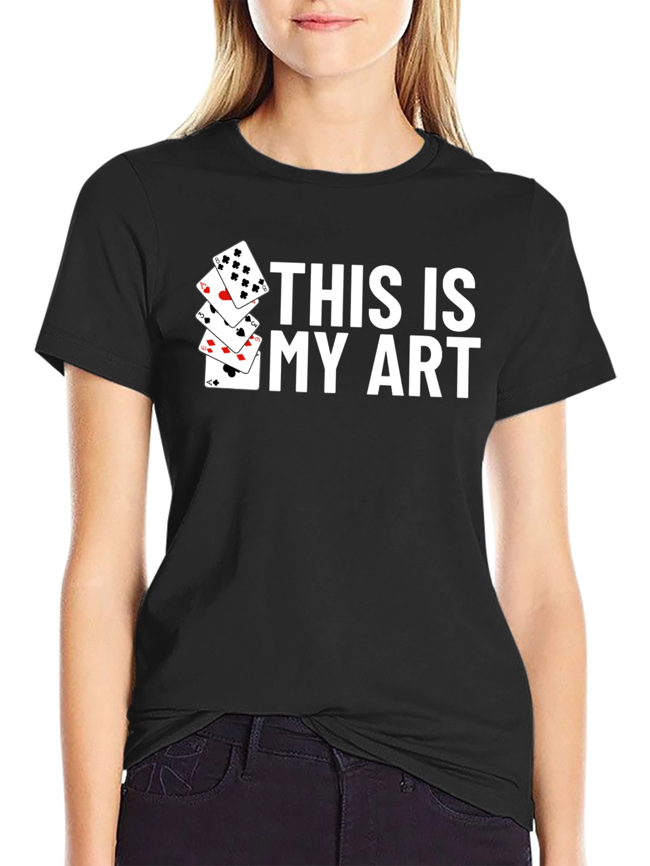 This Is My Art Playing Cards Graphic T-Shirt