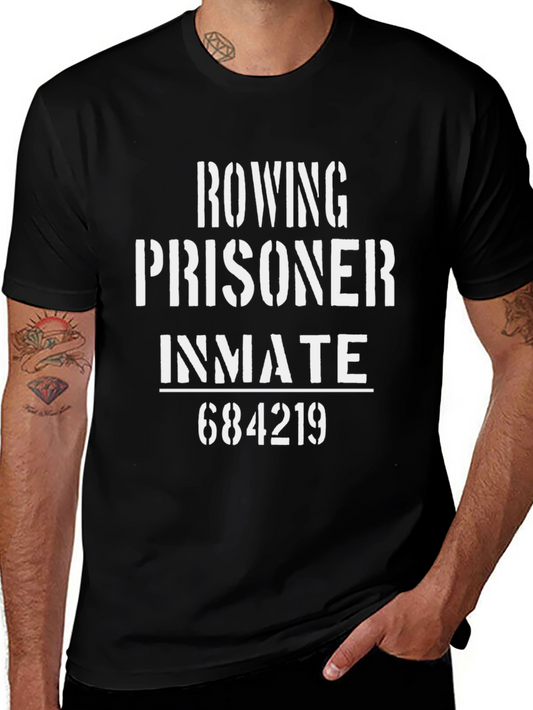 Rowing Prisoner Inmate T-Shirt - Funny Rowing Tee