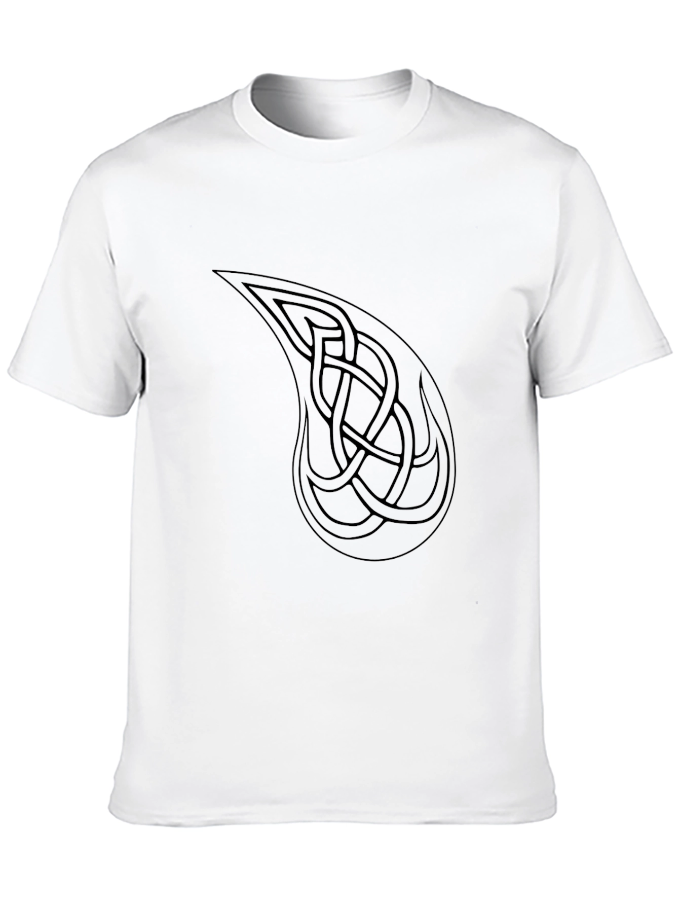 Celtic Knot Paisley Graphic Tee - Black